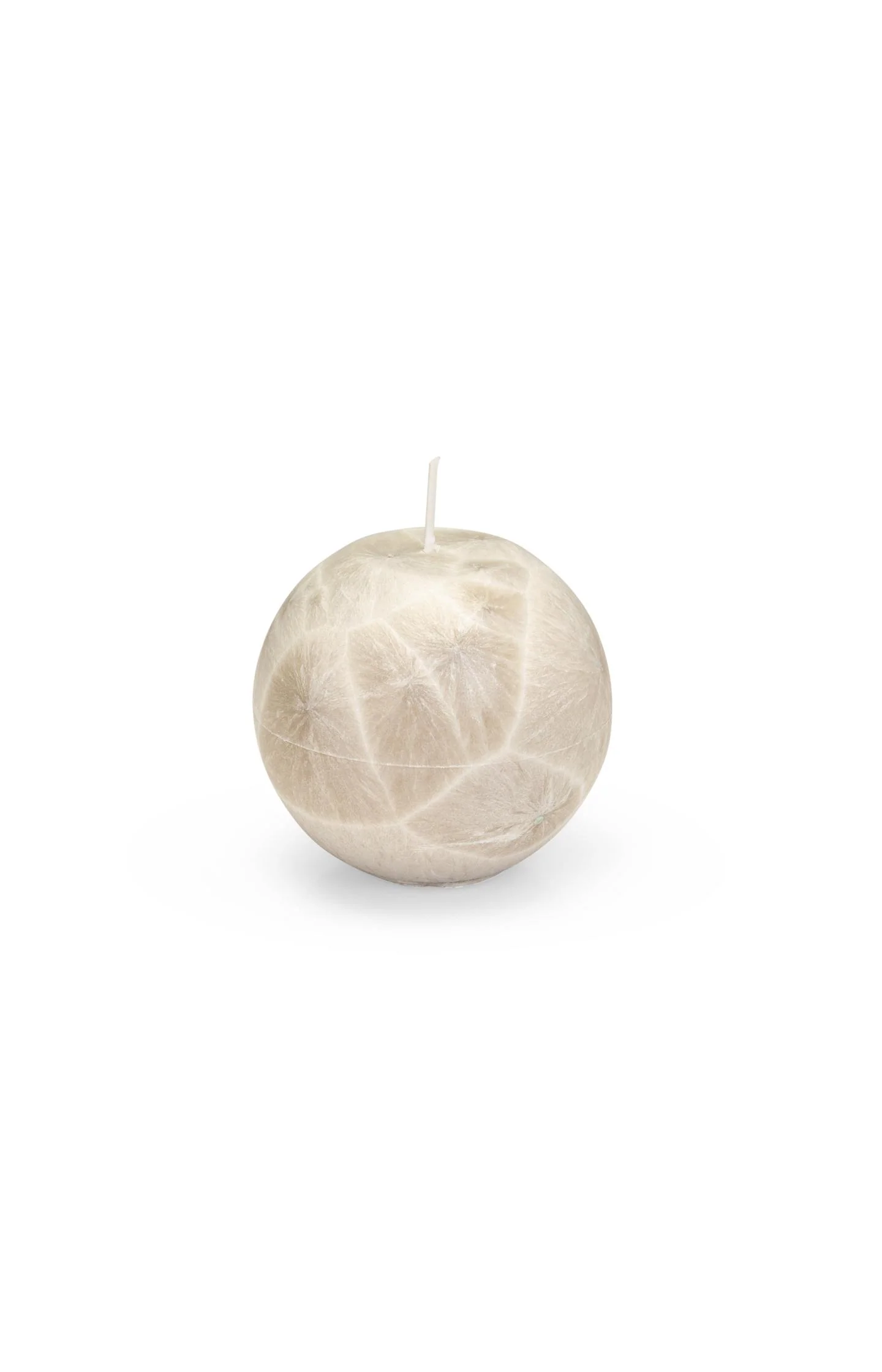 Ball candle with crystal look - small