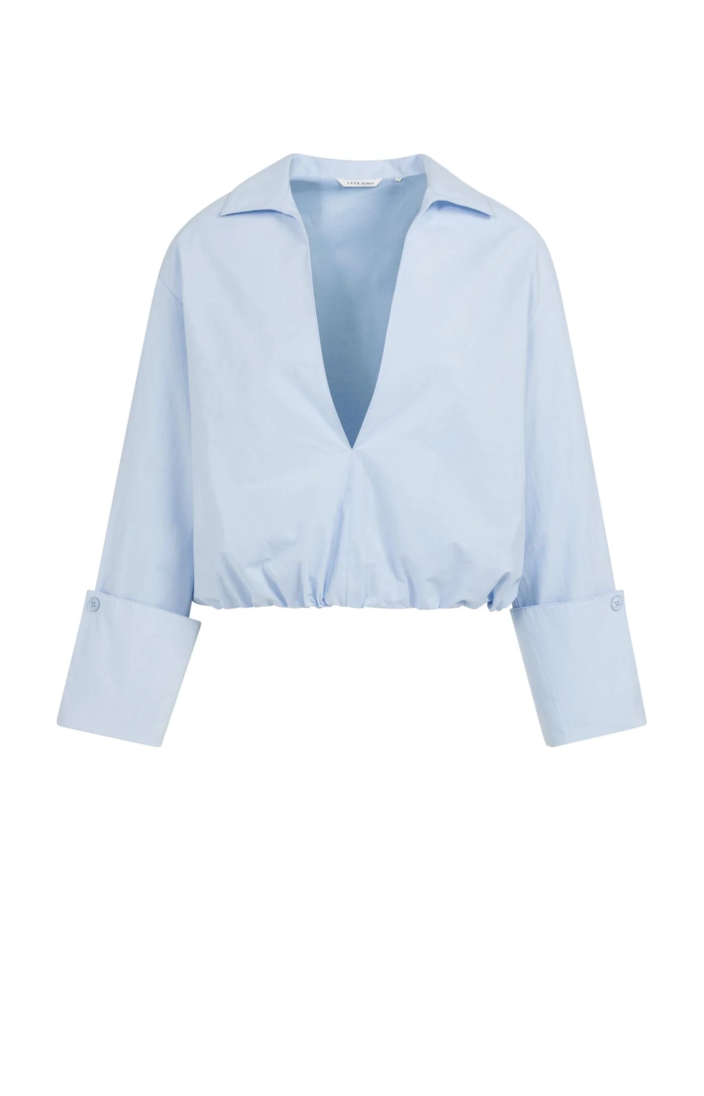 Balloon blouse with deep V-neck - Image 2