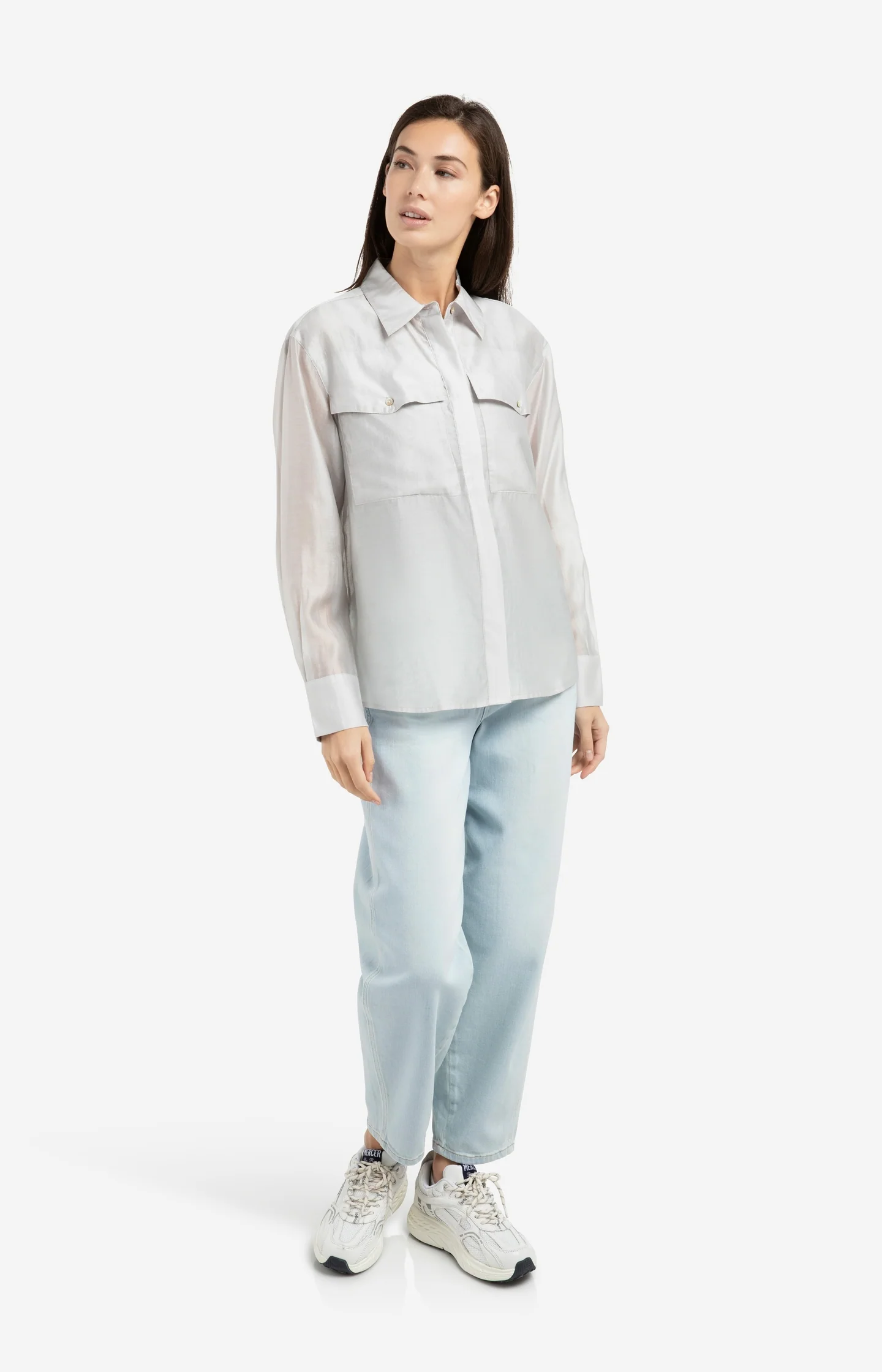 Barrel jeans in light washed denim - Image 7