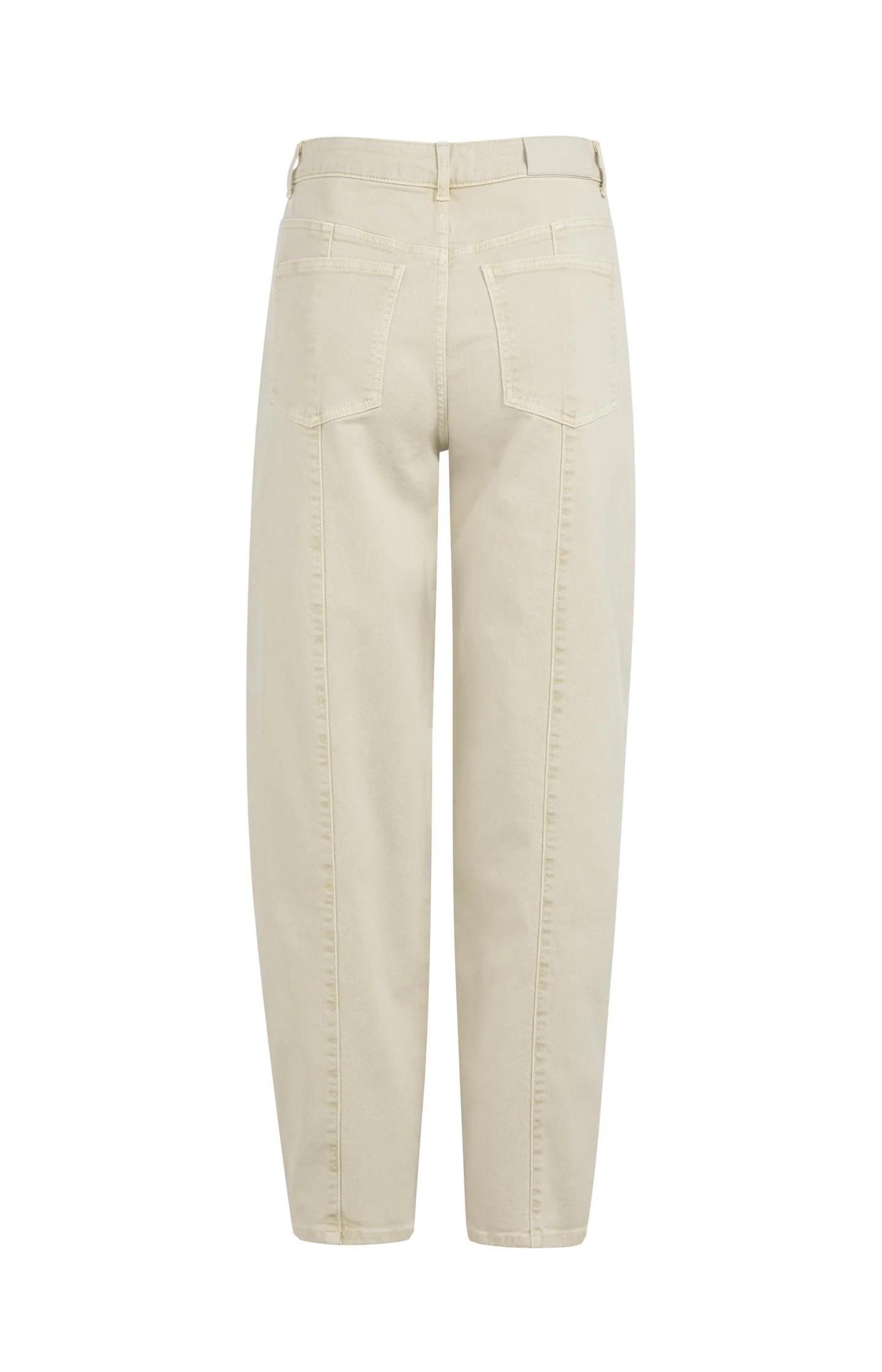 Barrel jeans with visible back seams and soft wash - Image 9