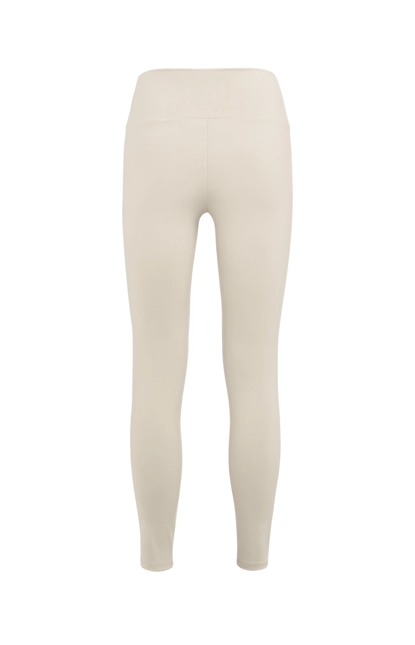 Basic leggings with high waist - Beige - Image 6