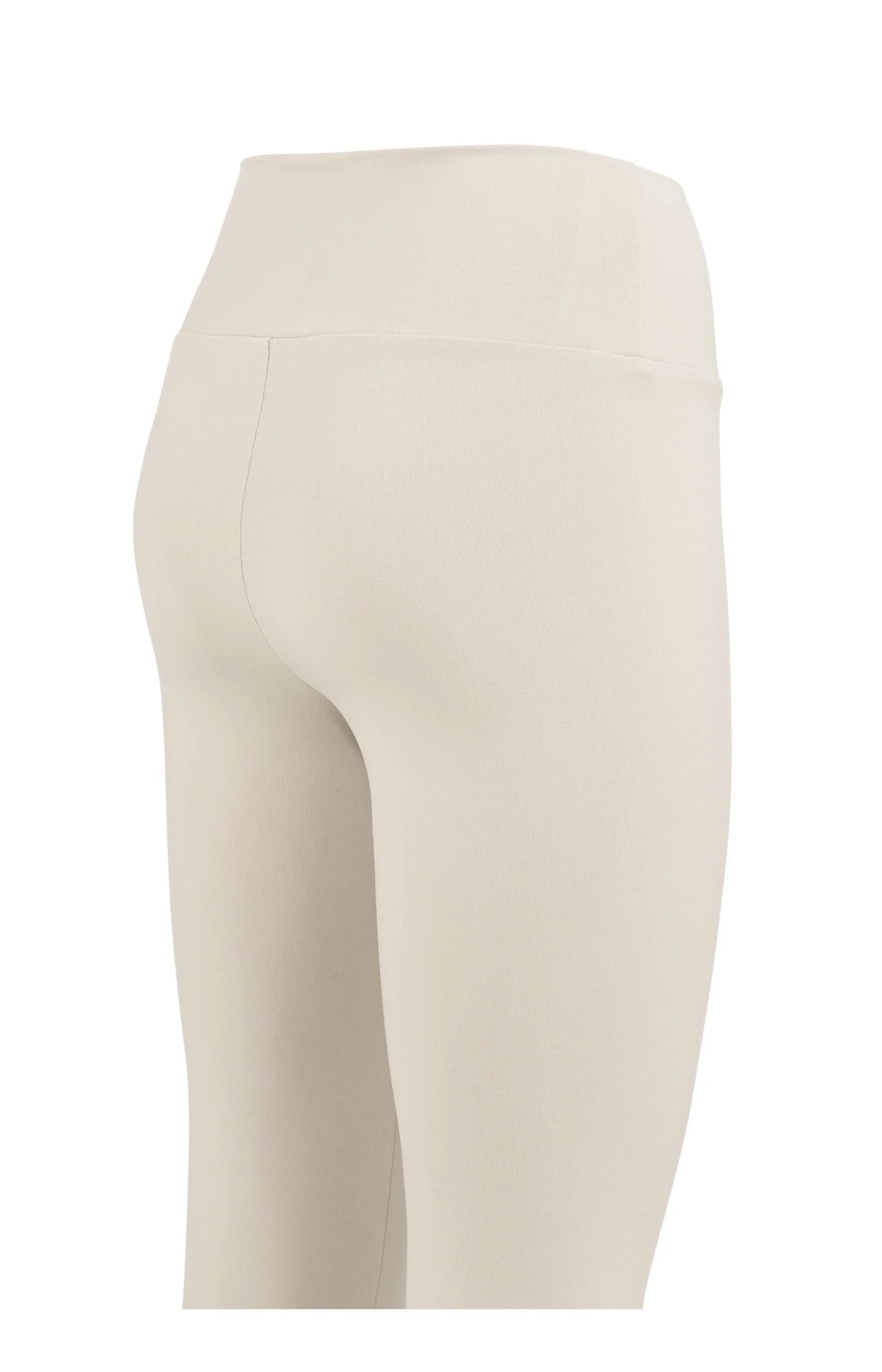 Basic leggings with high waist - Beige - Image 7