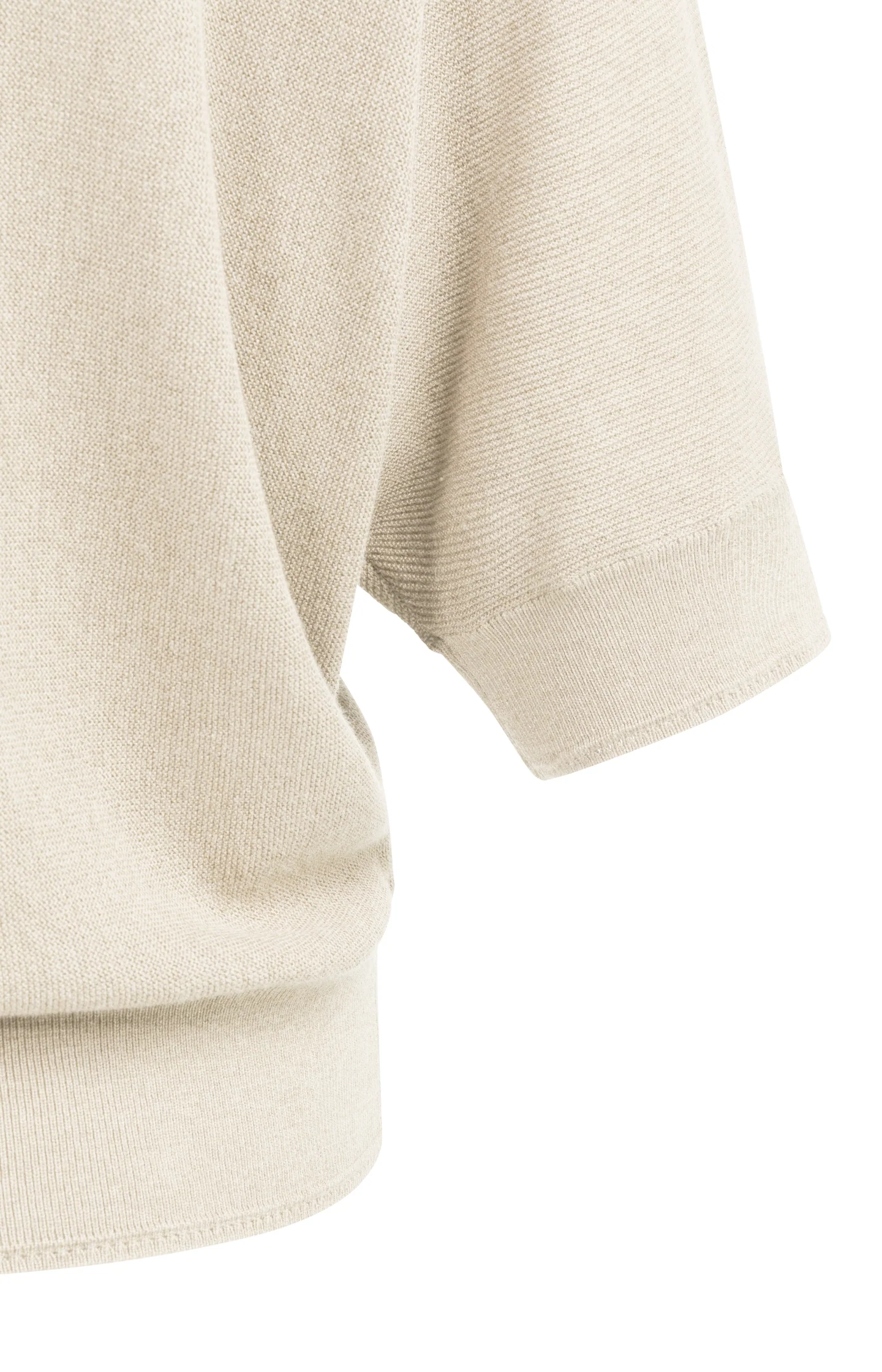 Batwing cardigan with short sleeves and button closure - Image 4