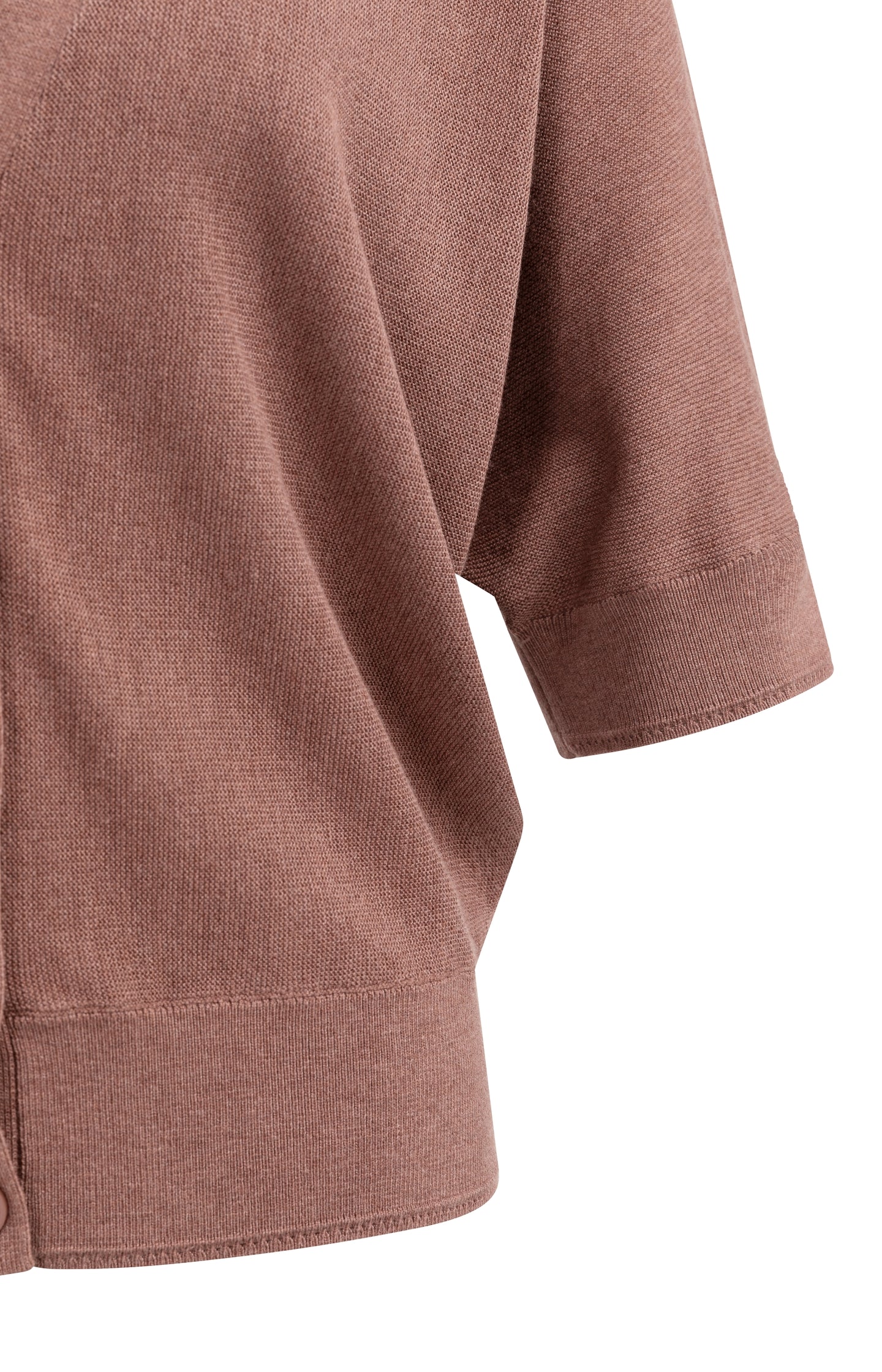Batwing cardigan with short sleeves and button closure - Image 10