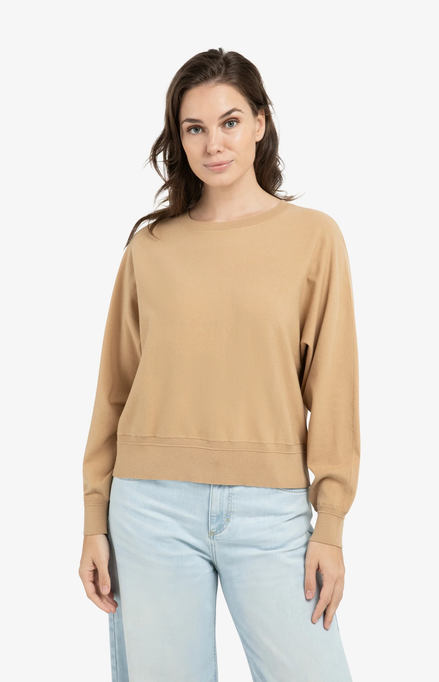 Batwing sweater with subtle seam details - Image 3