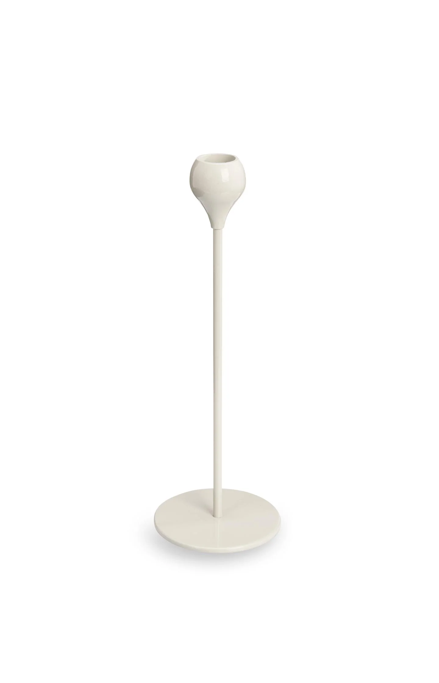 Beige metal candle holder - medium - Image 2