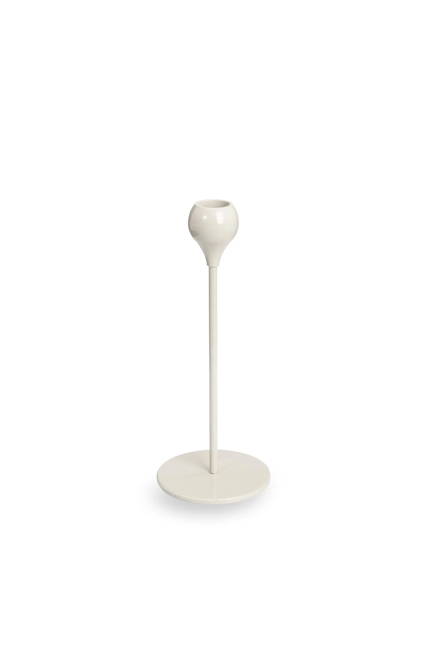 Beige metal candle holder - small - Image 2