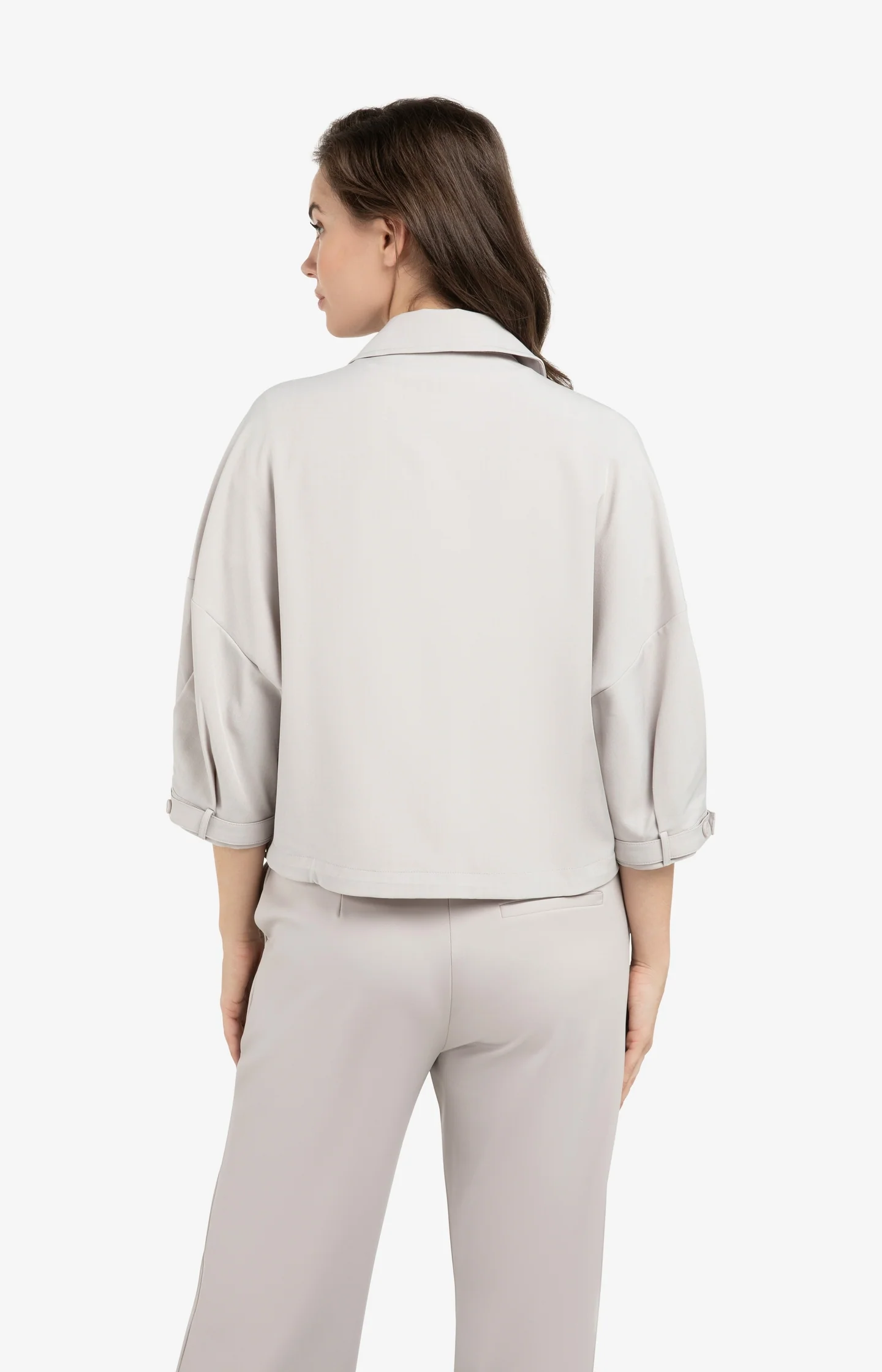 Blouse jacket with adjustable waistband and pockets - Image 6