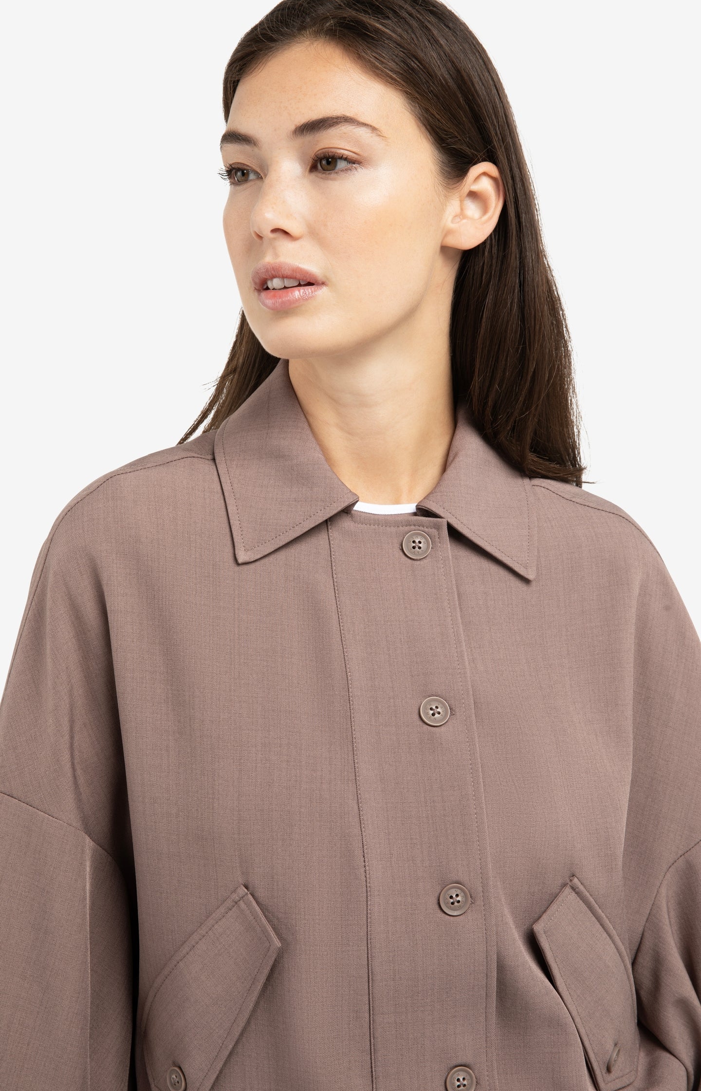 Blouse jacket with adjustable waistband and pockets - Image 6