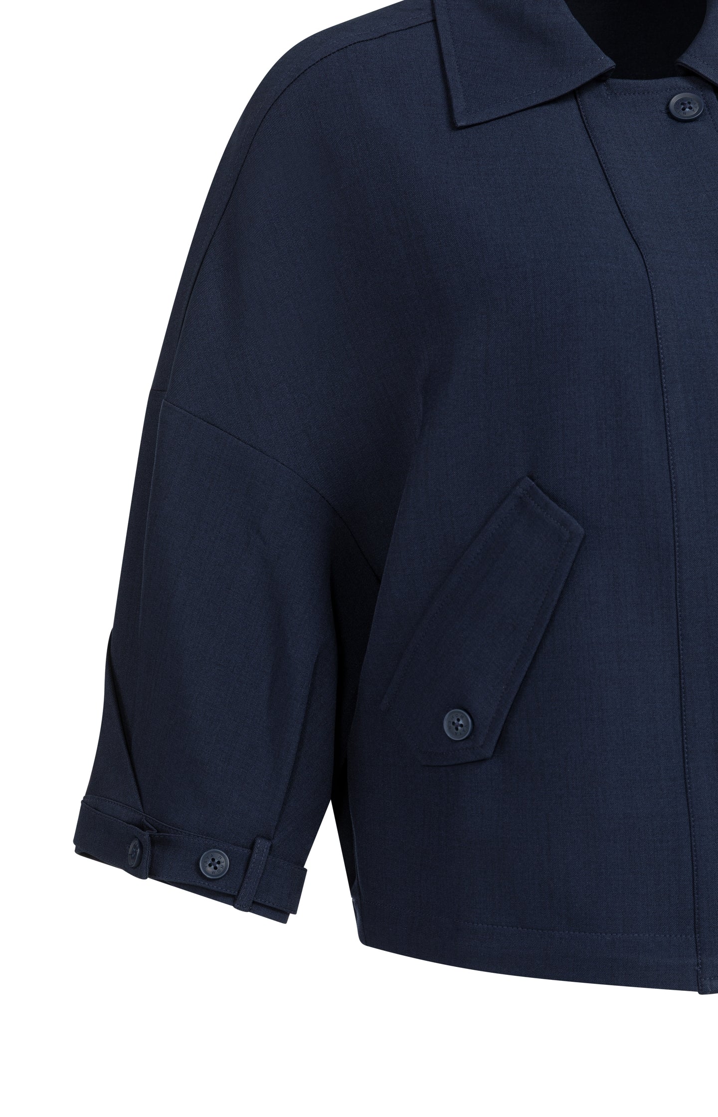 Blouse jacket with adjustable waistband and pockets - Image 8