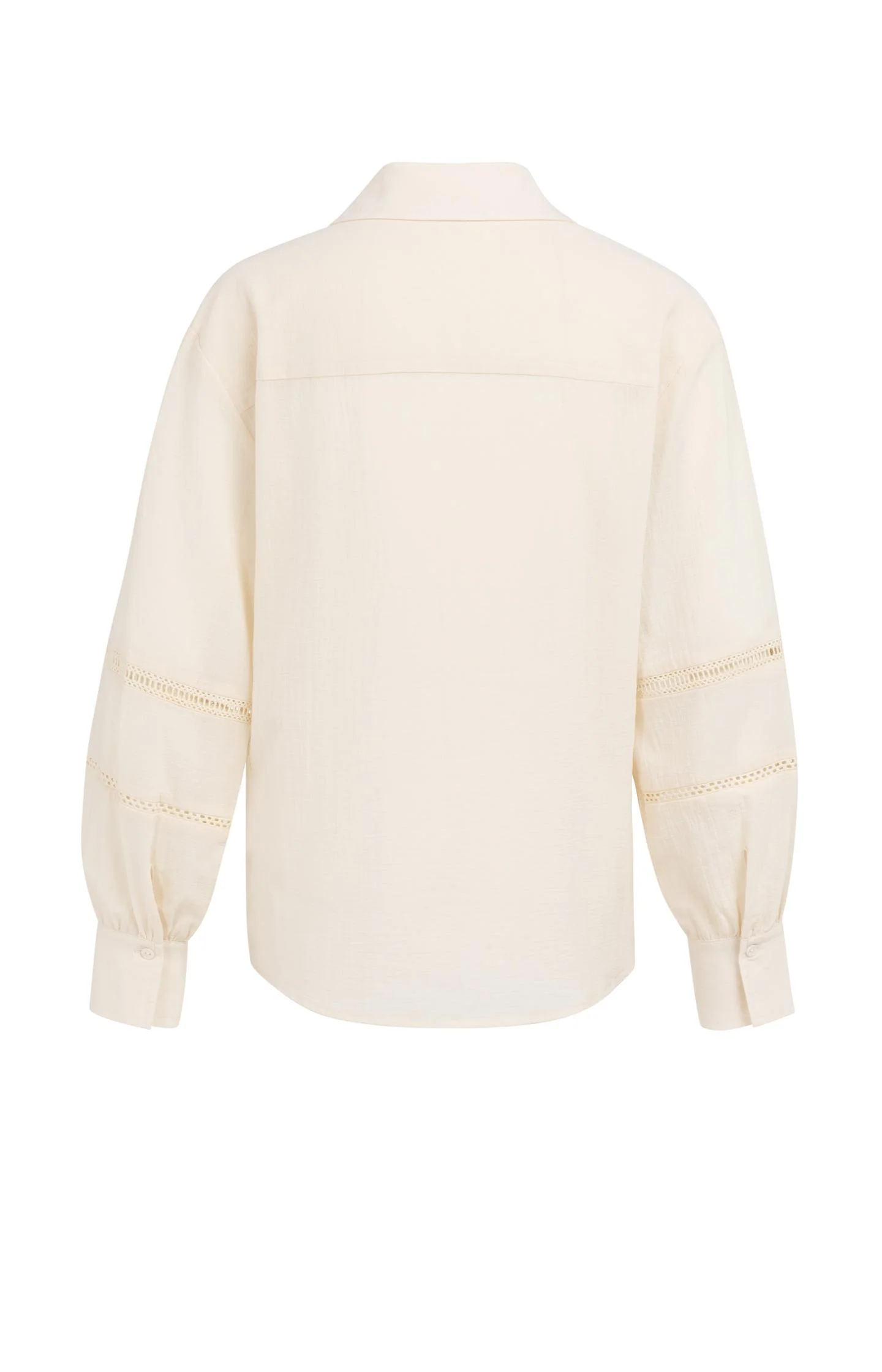Blouse with long sleeves and lace details - Image 10