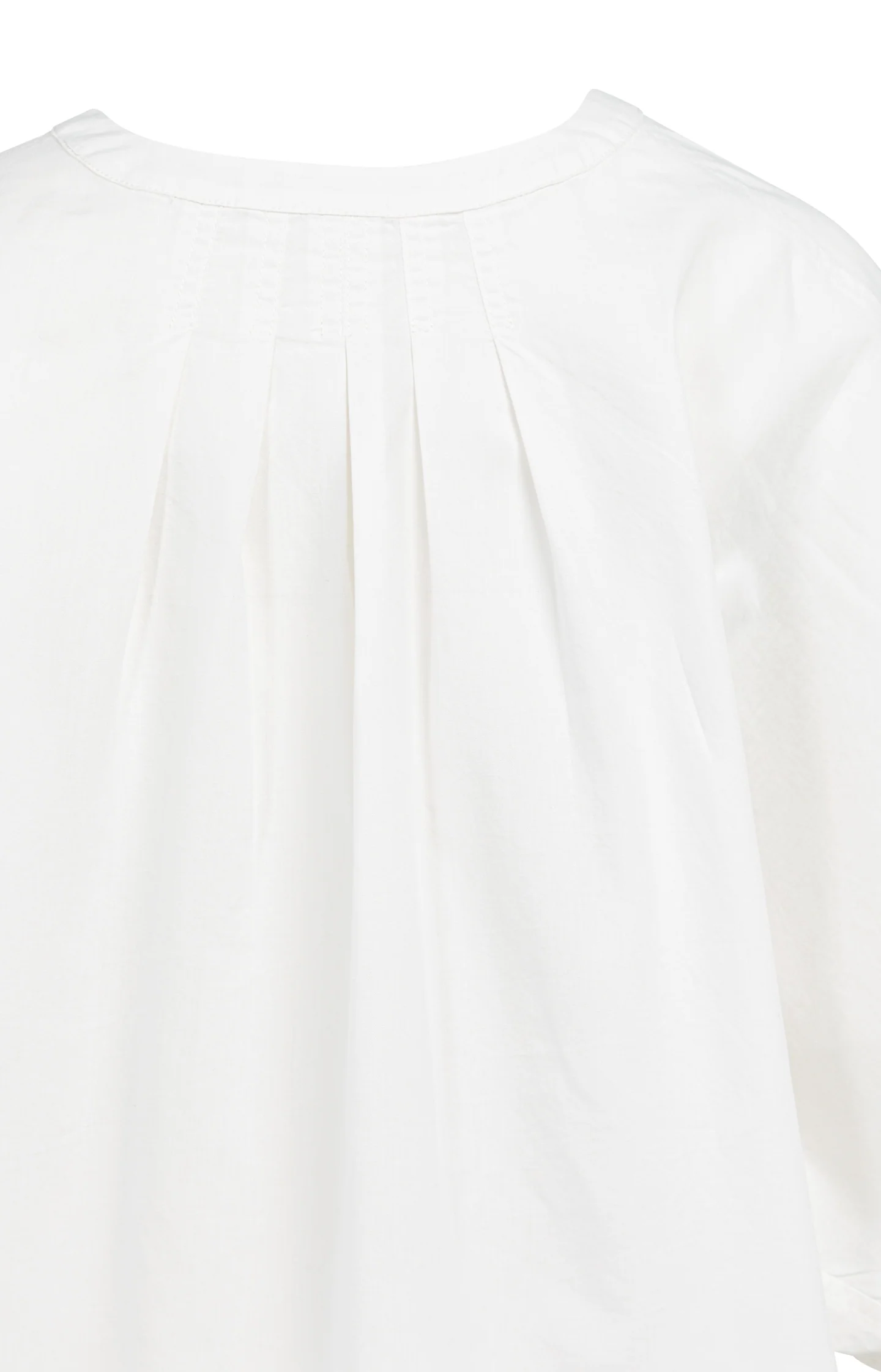 Blouse with short batwing sleeves and pleat details - Image 8