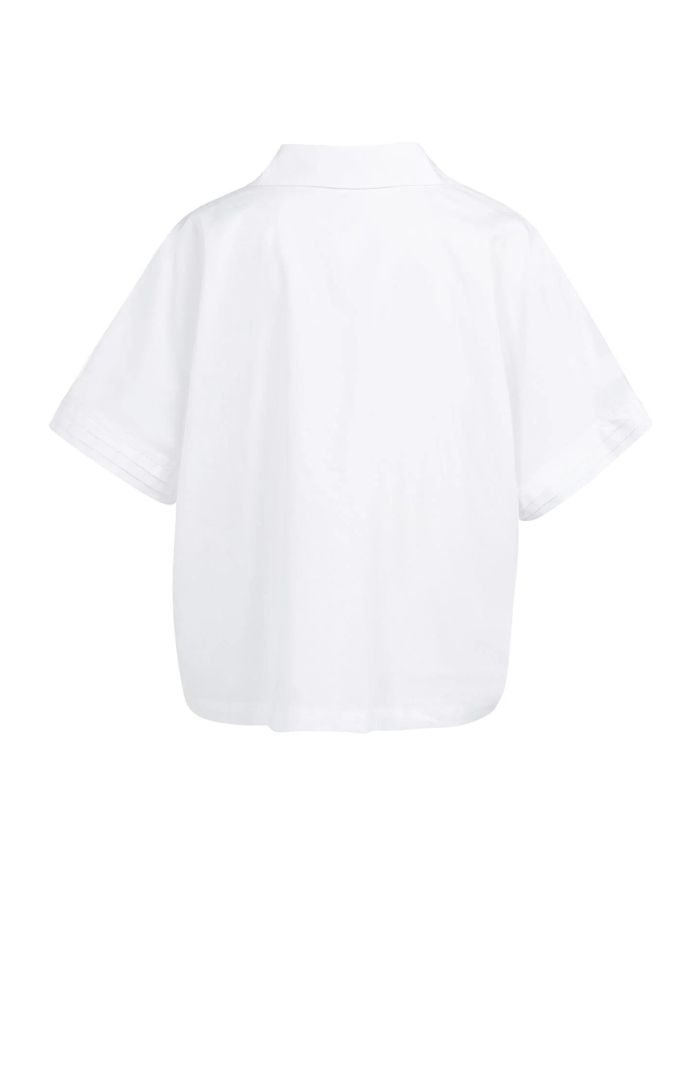 Boxy blouse with chest pockets and pleated sleeves - Image 6