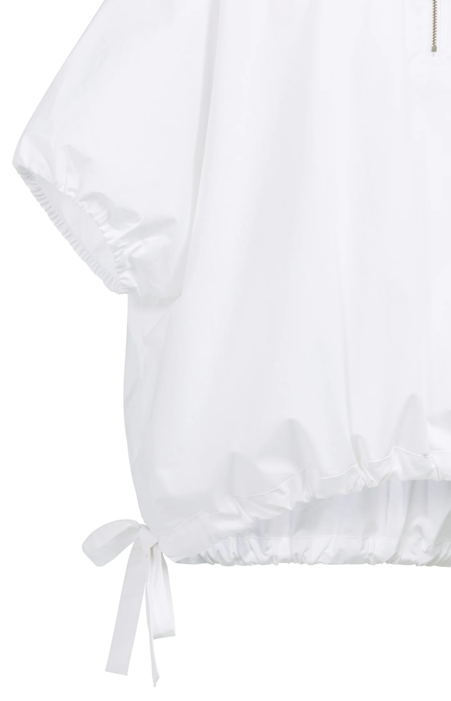 Boxy top with adjustable waist and puff sleeves - Image 9