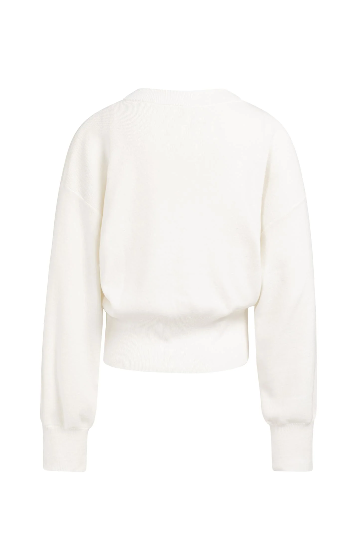 Cardigan with round neck and gold-tone buttons - Image 9