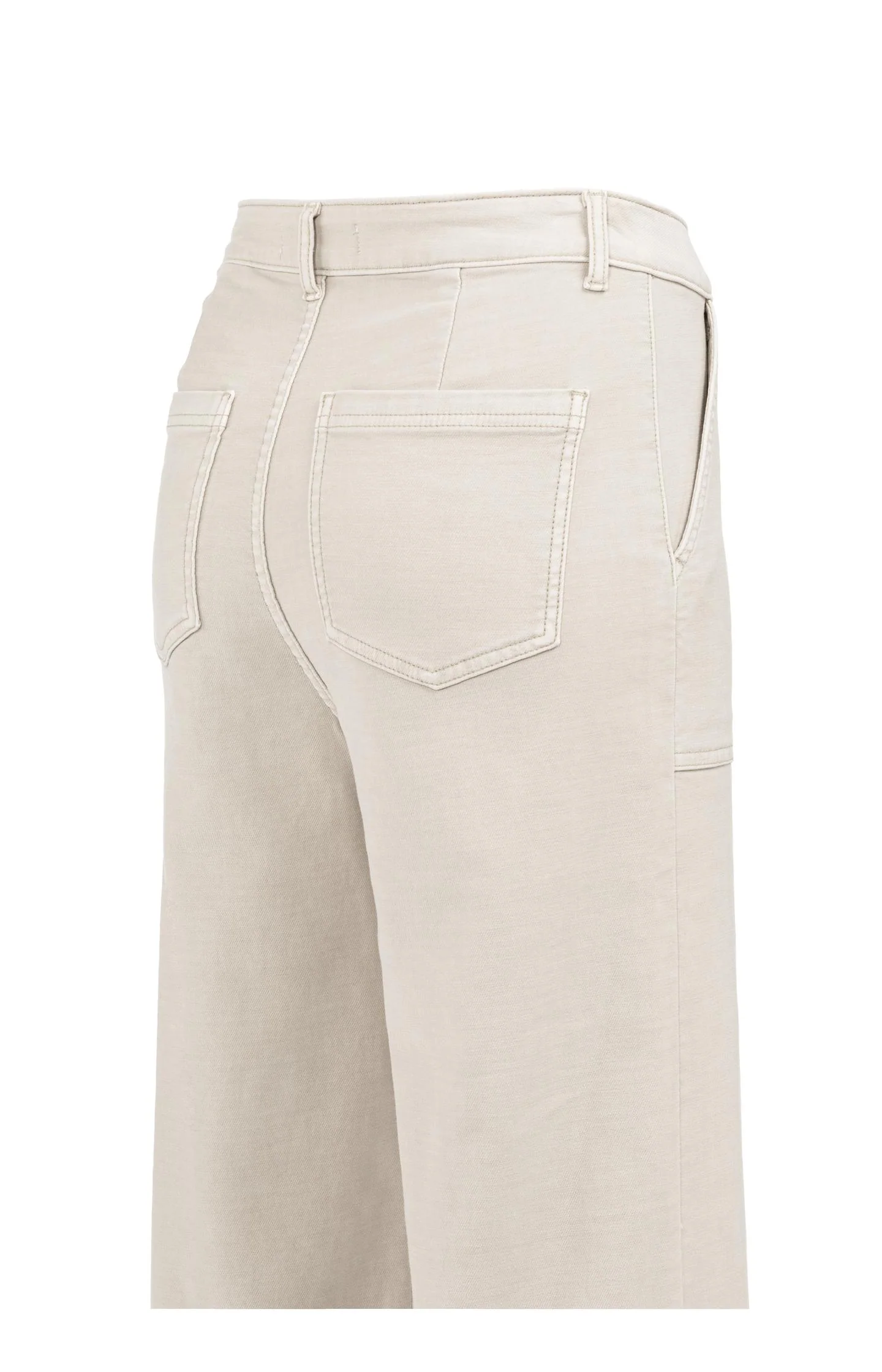 Cargo trousers with straight legs and patch pockets (L30) - Image 3
