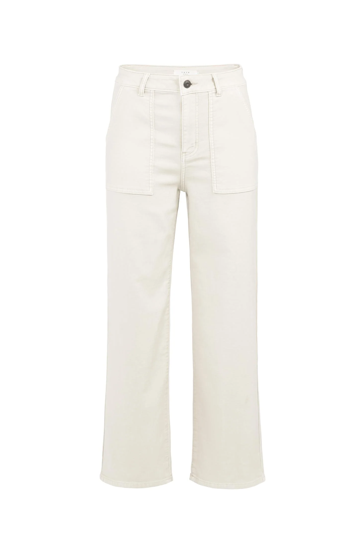 Cargo trousers with straight legs and patch pockets (L30)