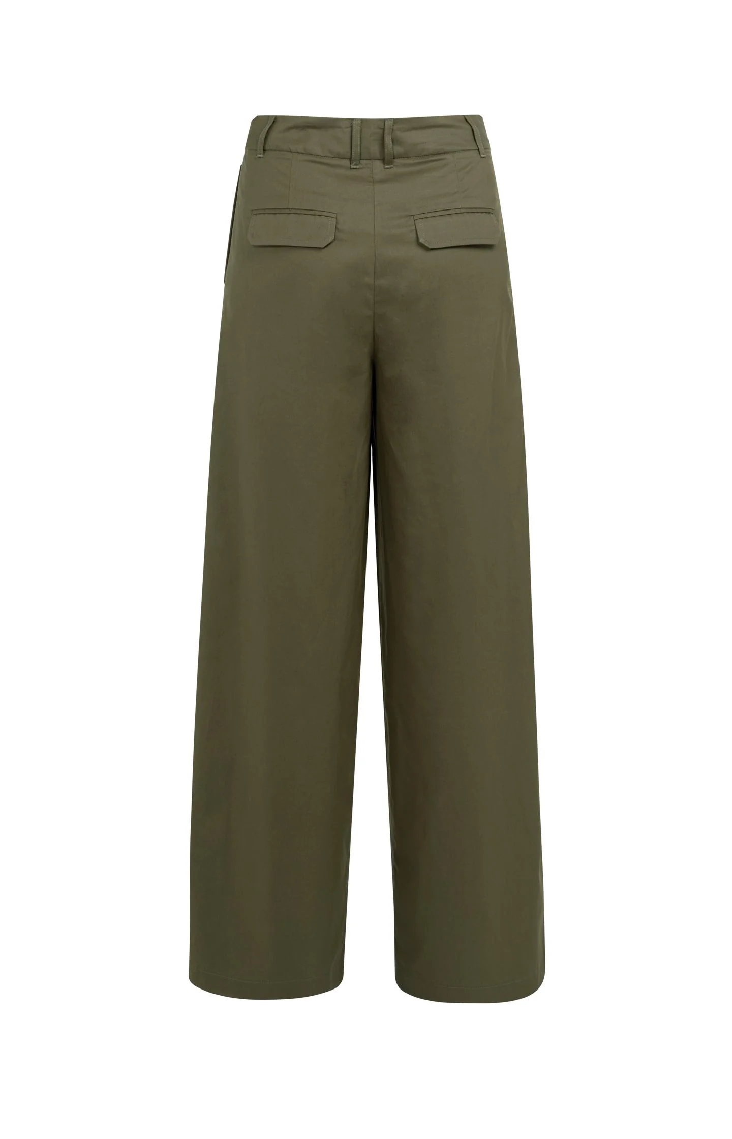 Cargo trousers with wide legs and pleat details - L30 - Image 2