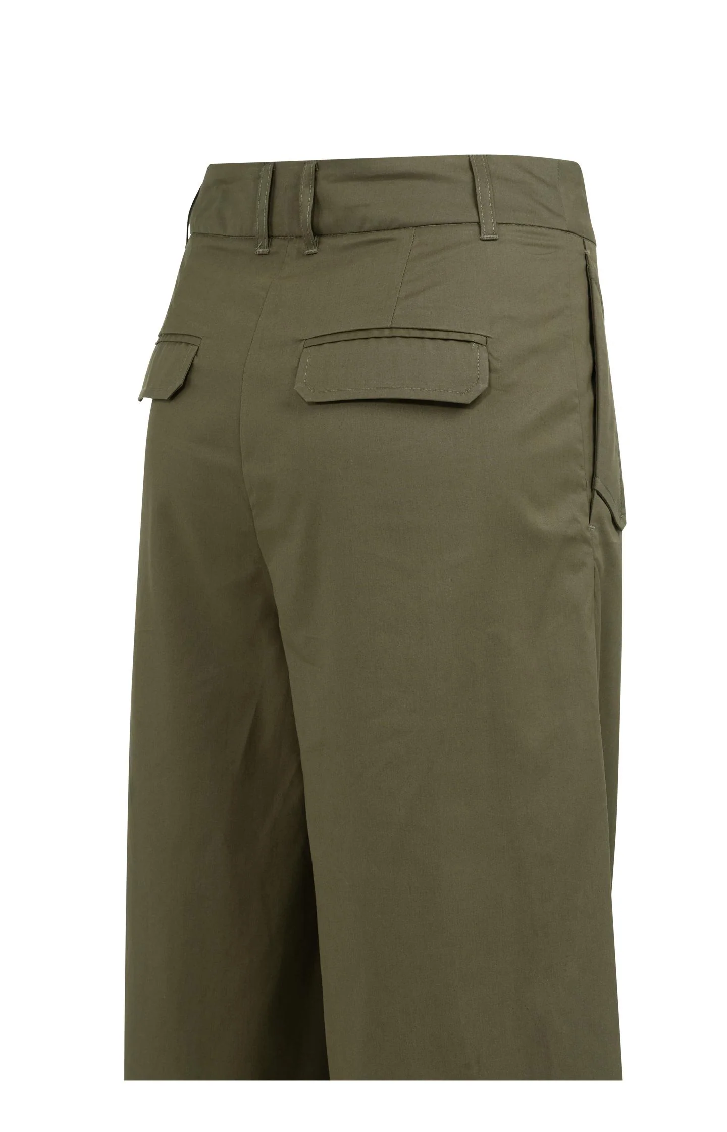 Cargo trousers with wide legs and pleat details - L30 - Image 4