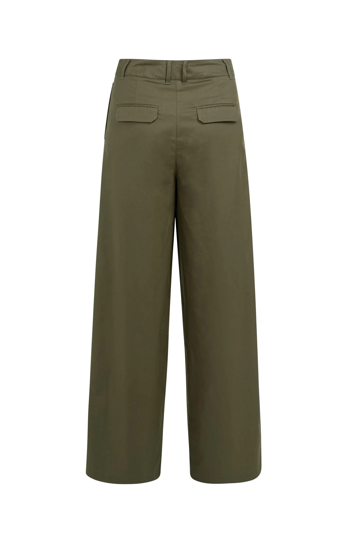 Cargo trousers with wide legs and pleat details - L32 - Image 11