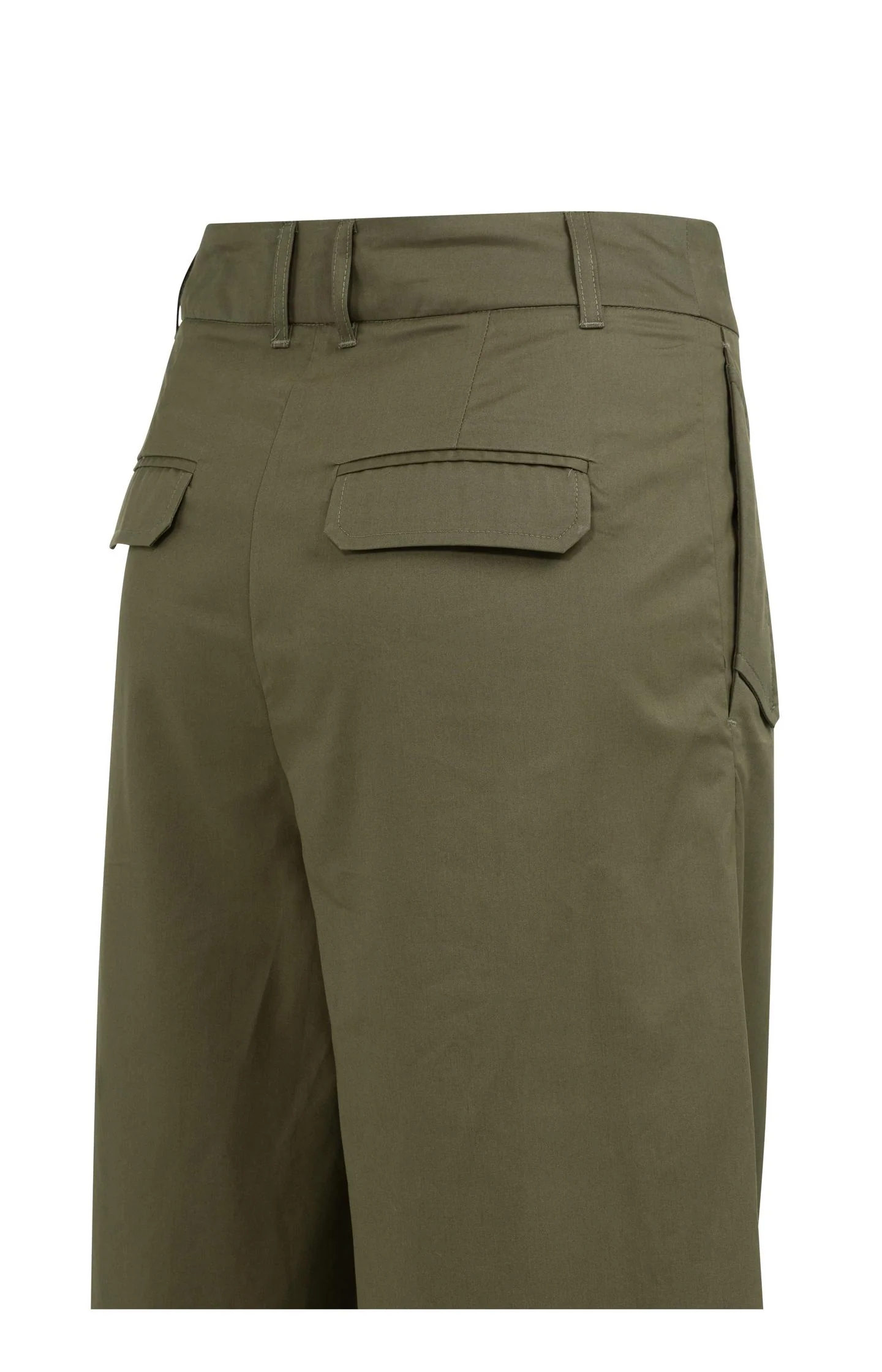 Cargo trousers with wide legs and pleat details - L32 - Image 13
