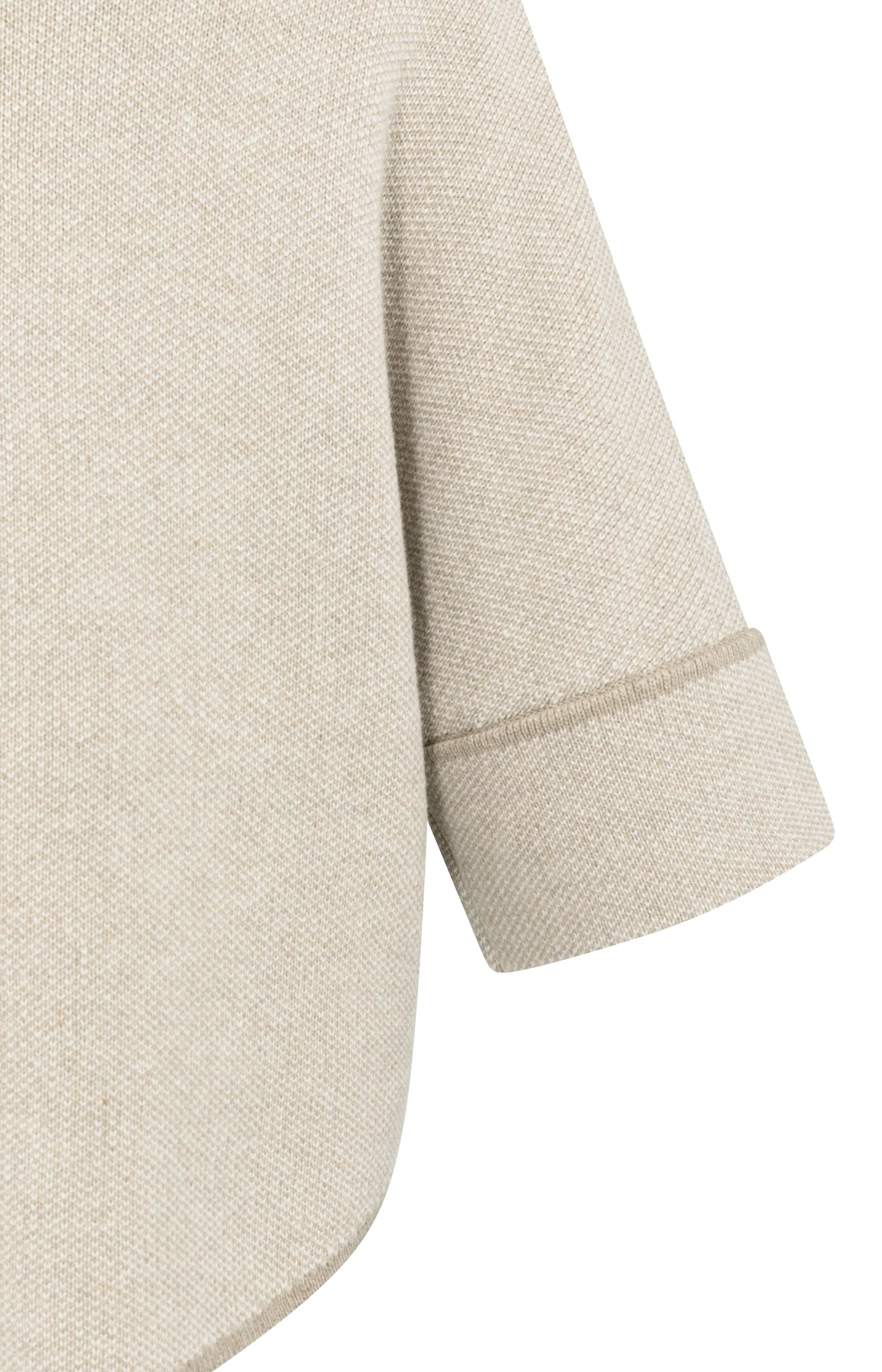 Chunky knit poncho cardigan with rounded hem - Image 8