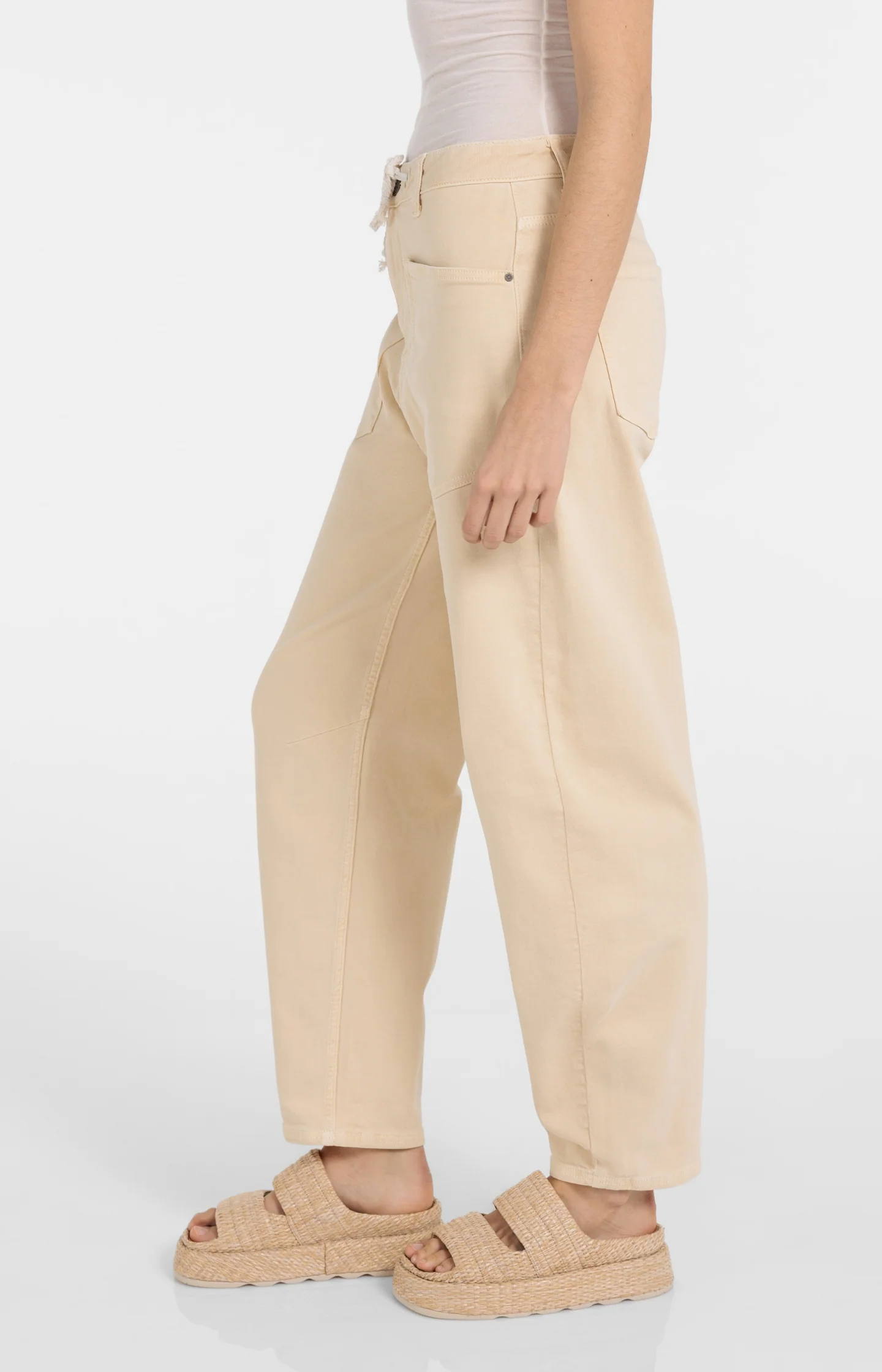 Colored denim with drawstring - Image 4
