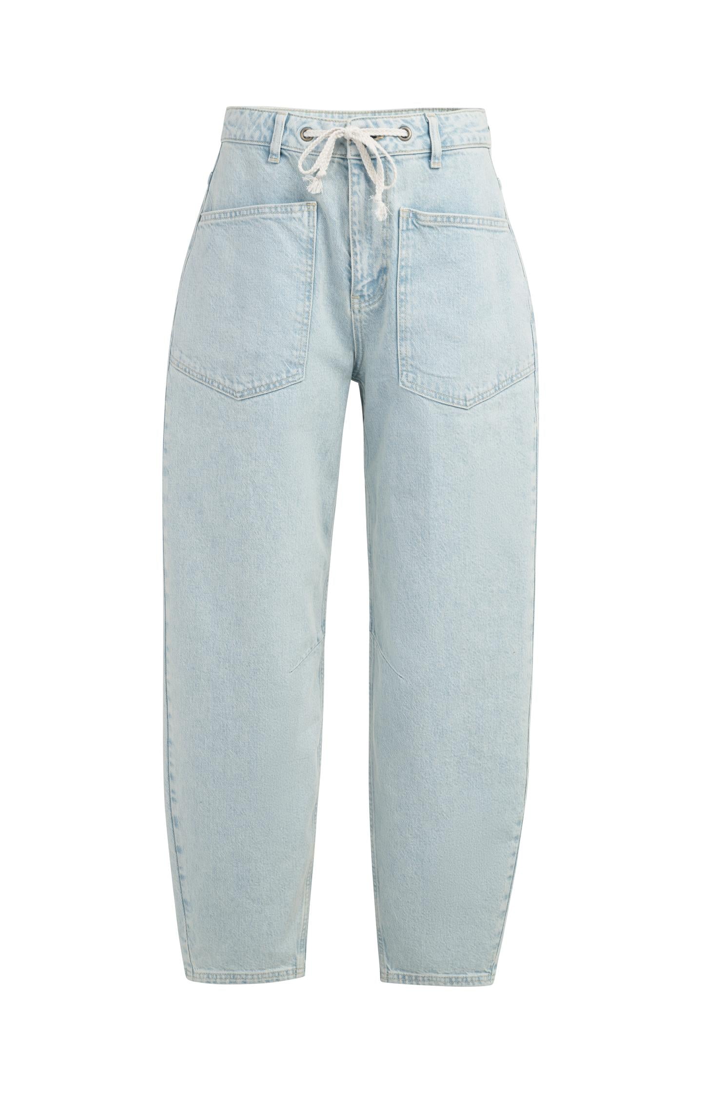 Colored denim with drawstring - Image 2