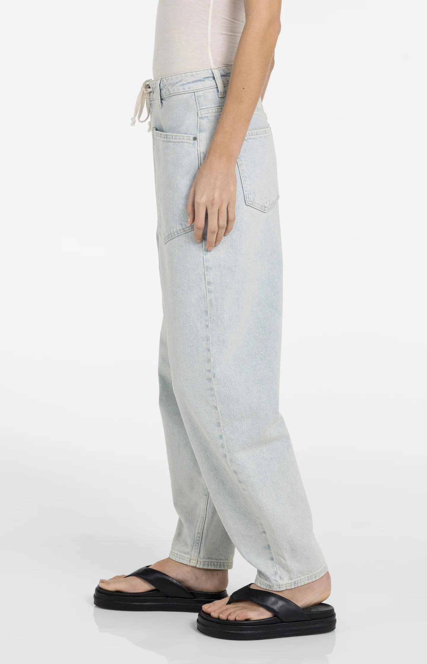 Colored denim with drawstring - Image 4