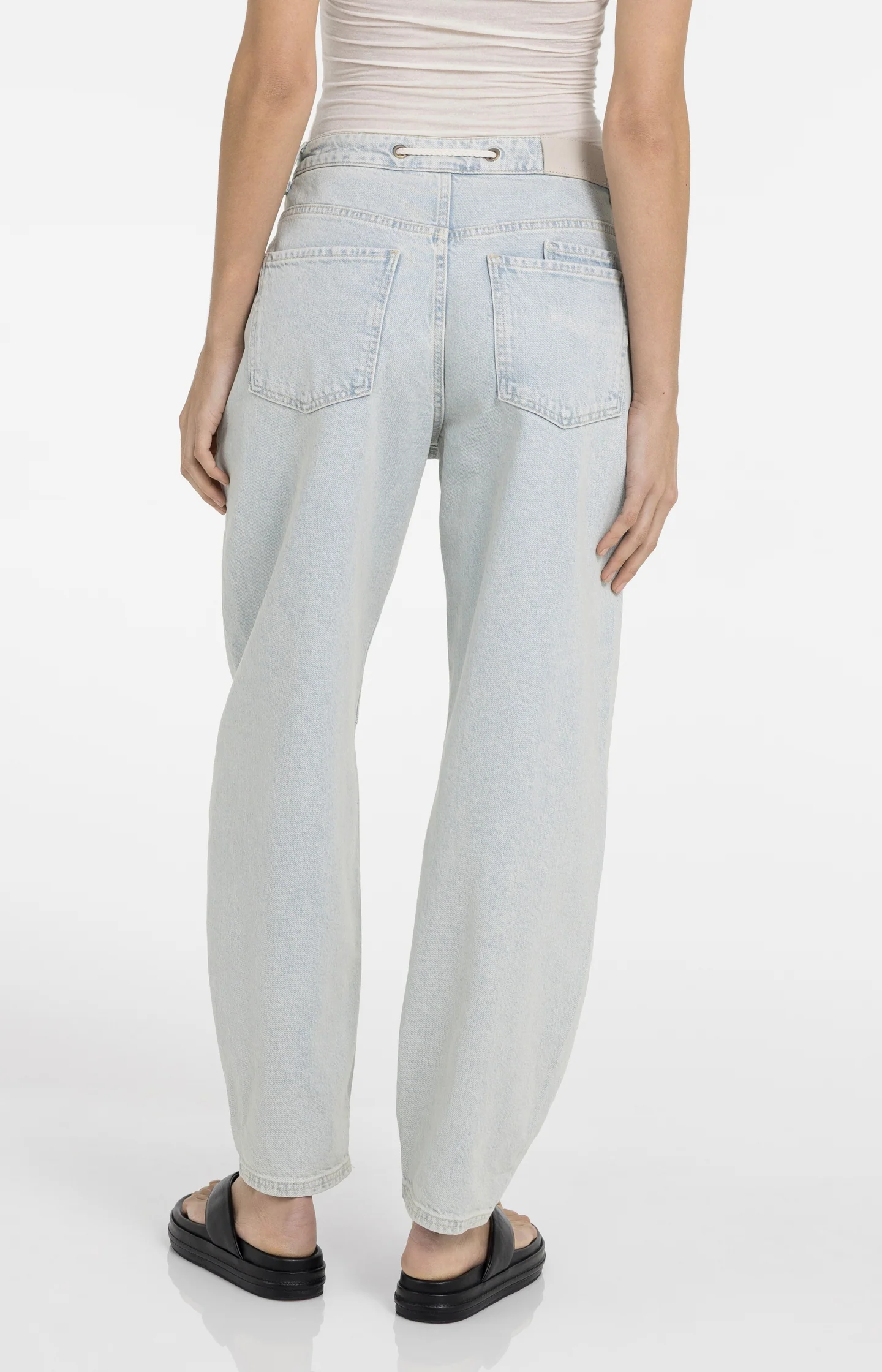 Colored denim with drawstring - Image 5