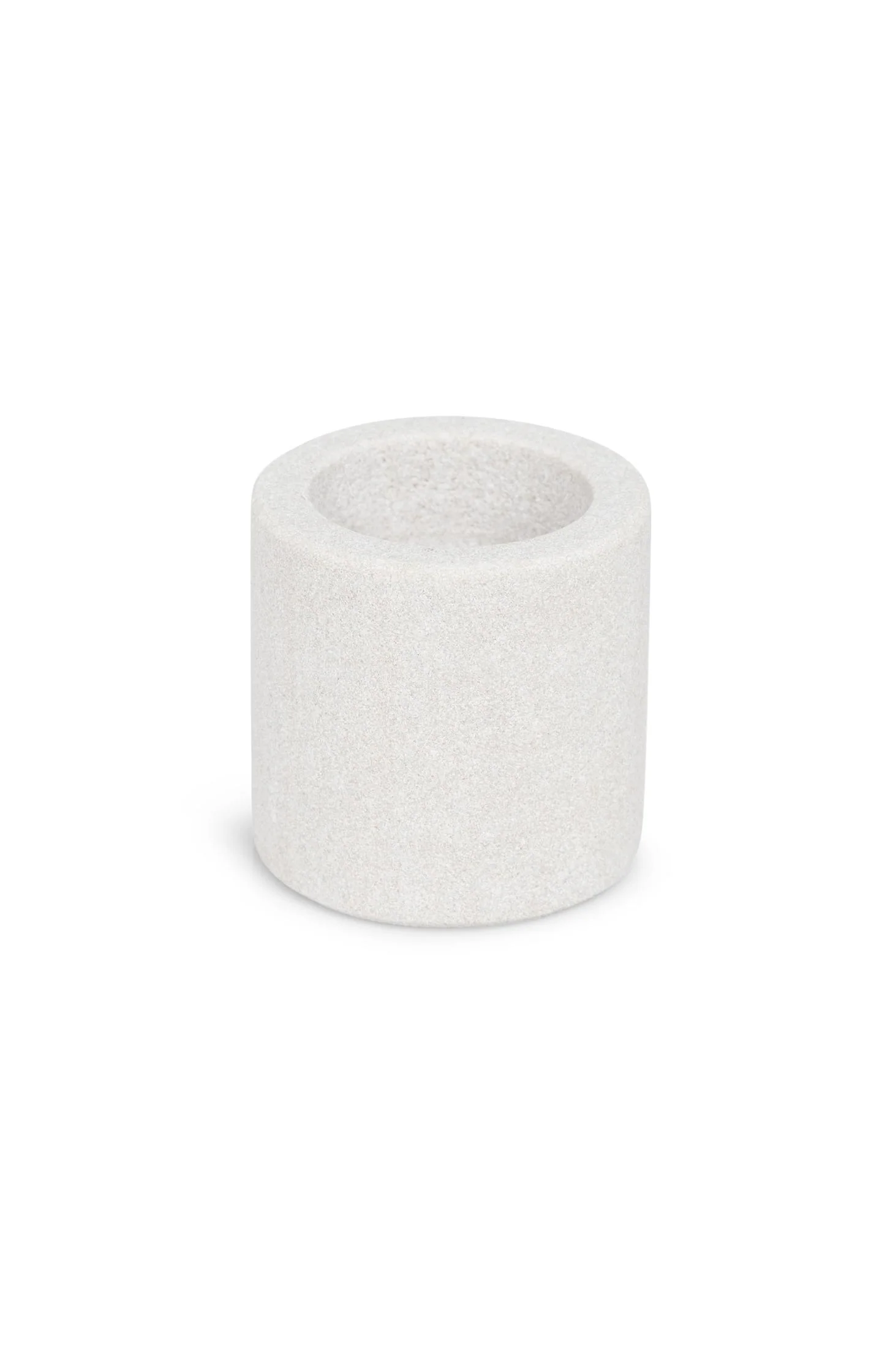 Cylindrical sandstone candle holder - 5.2x5 cm