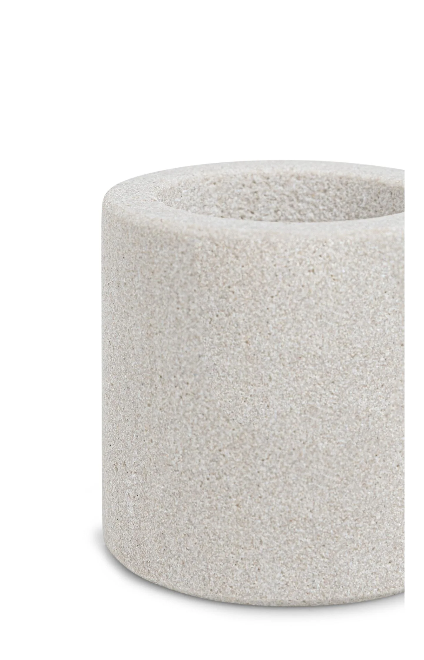 Cylindrical sandstone candle holder - 5.2x5 cm - Image 2