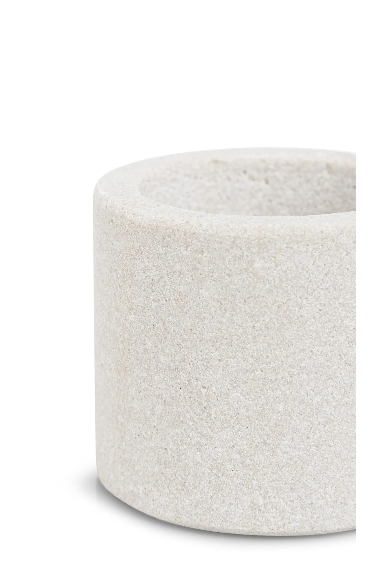 Cylindrical sandstone candle holder - 5x6 cm - Image 2