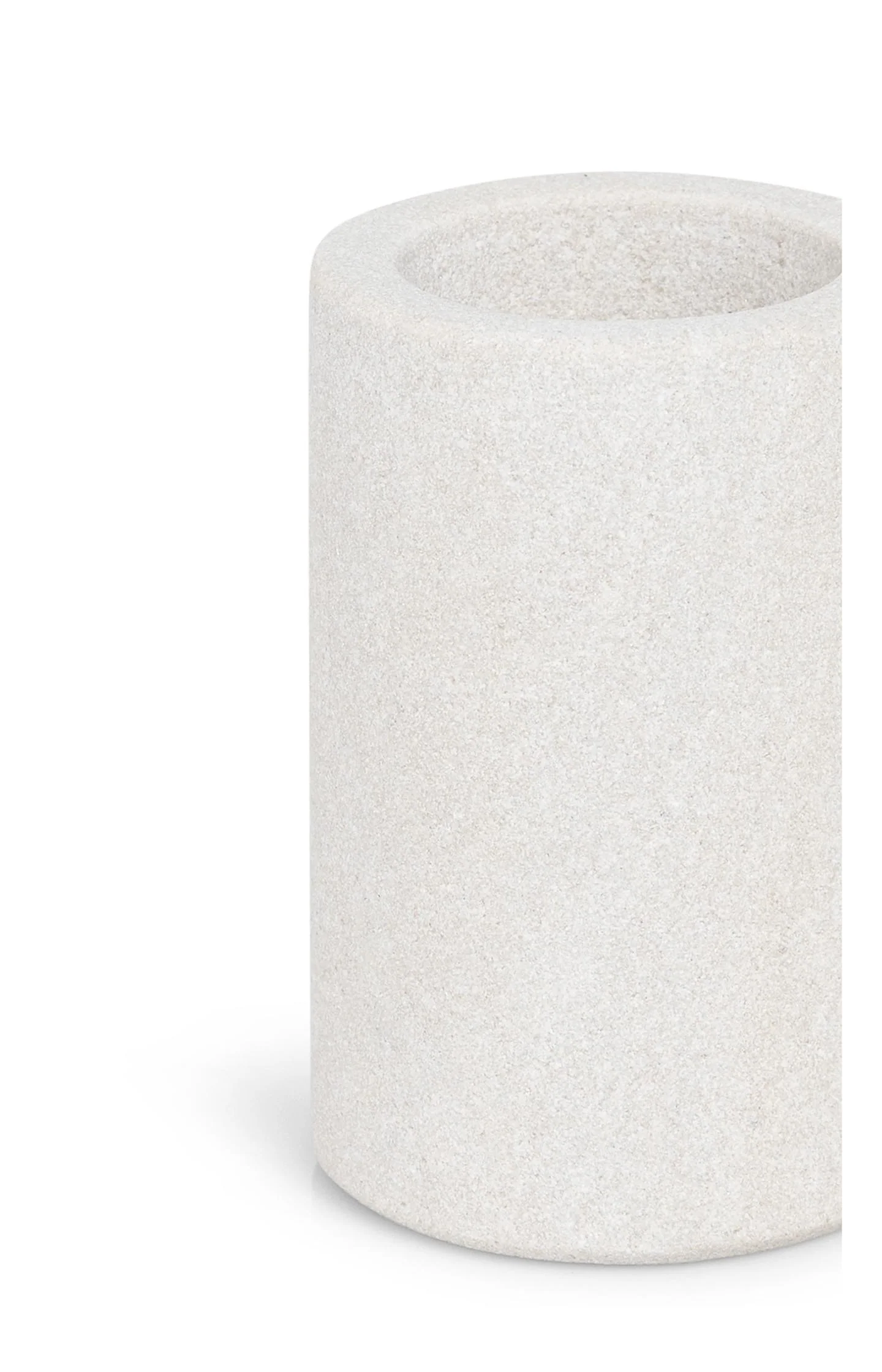 Cylindrical sandstone candle holder - 8x5.2 cm - Image 2