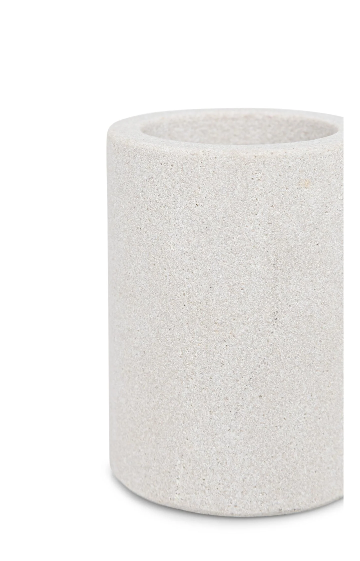 Cylindrical sandstone candle holder - 8x6 cm - Image 2