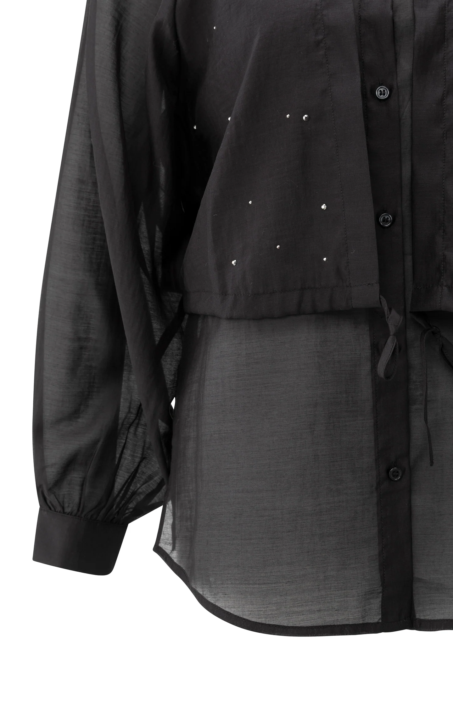 Double layered blouse with embellishments - Image 10