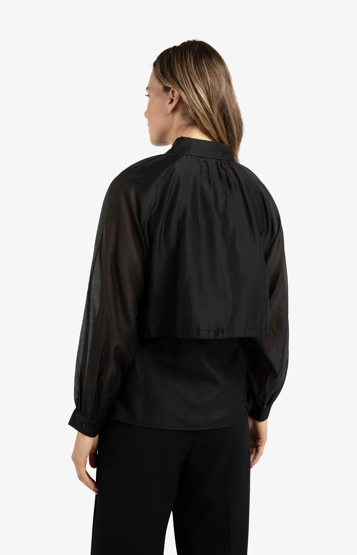 Double layered blouse with embellishments - Image 5