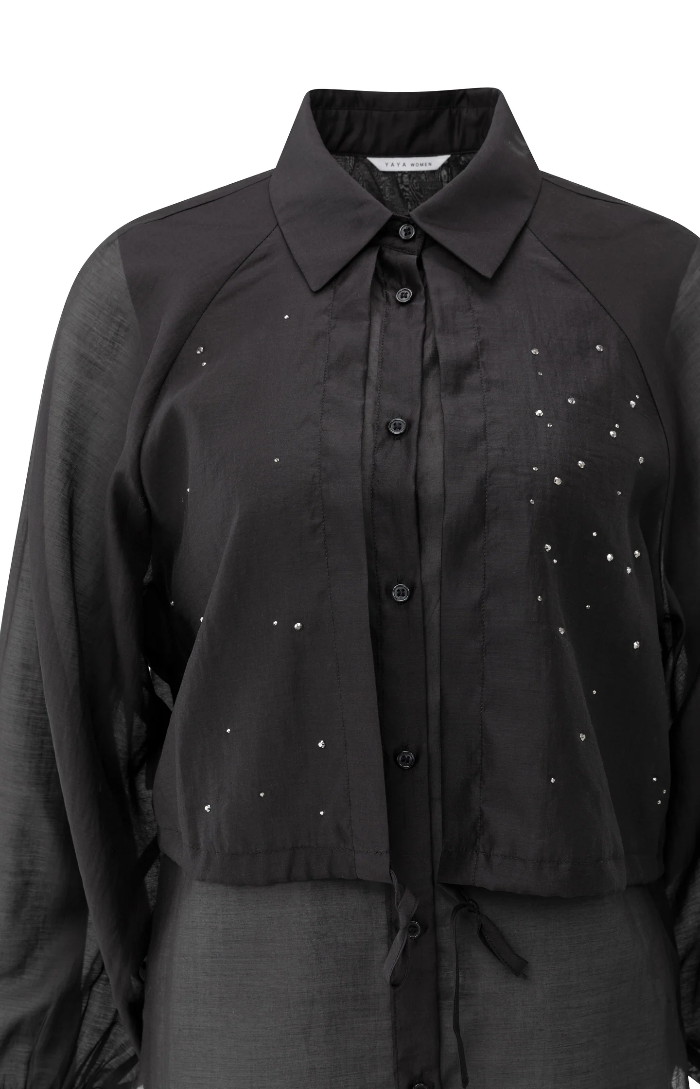 Double layered blouse with embellishments - Image 9