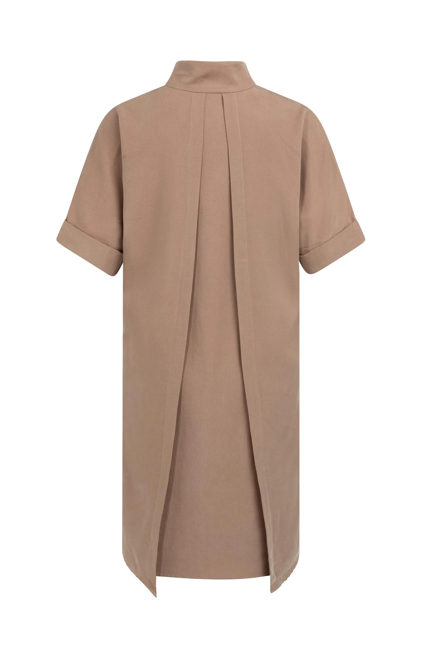 Dress with short sleeves and polo collar - Image 8