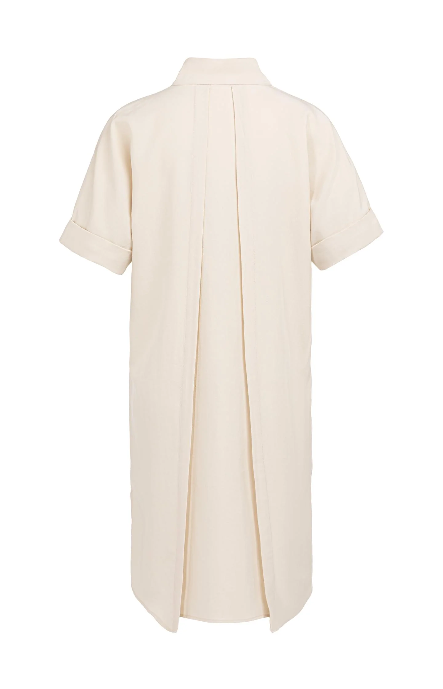 Dress with short sleeves and polo collar - Image 7