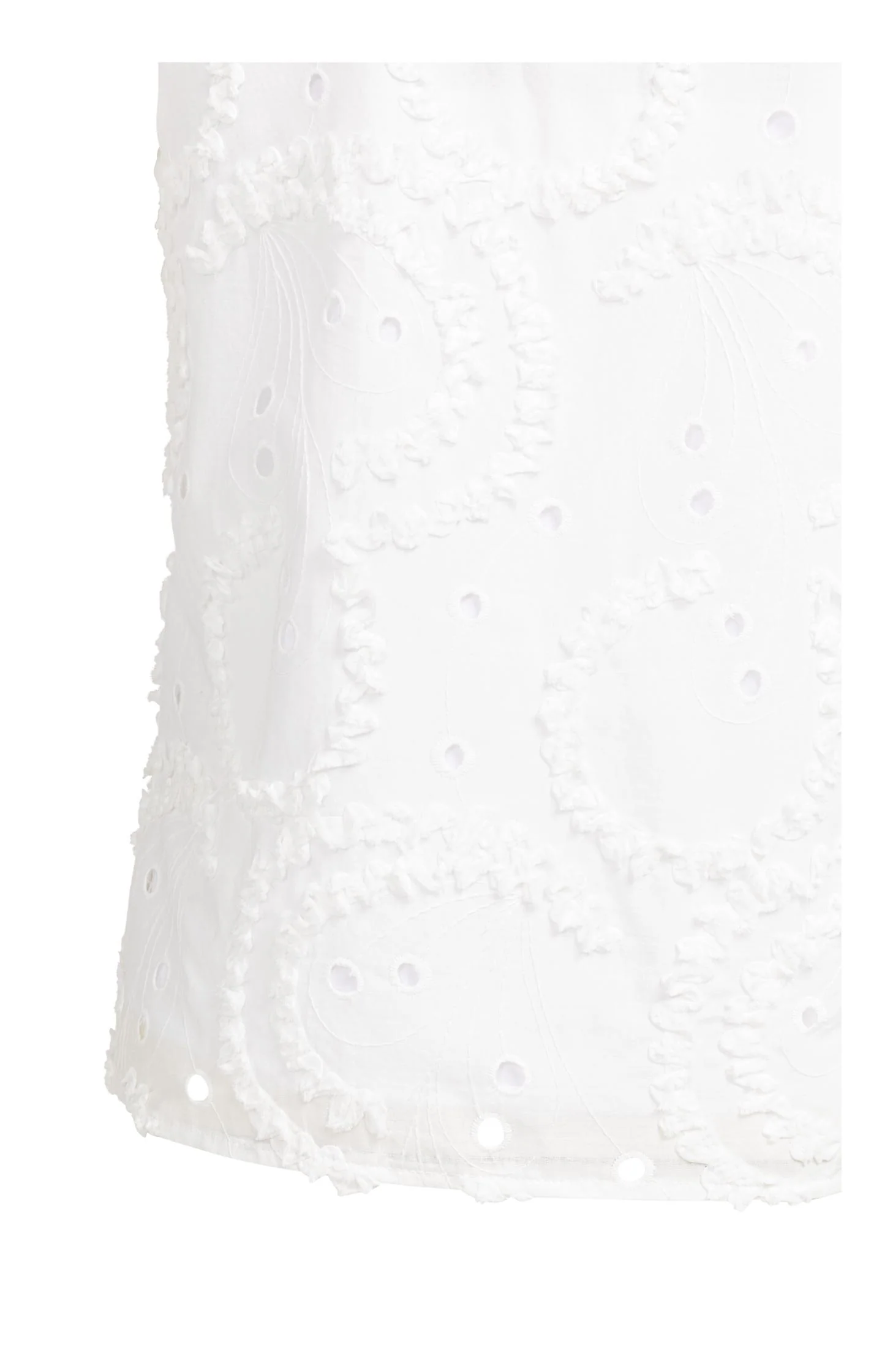 Embroidered sleeveless top with round neckline - Image 3