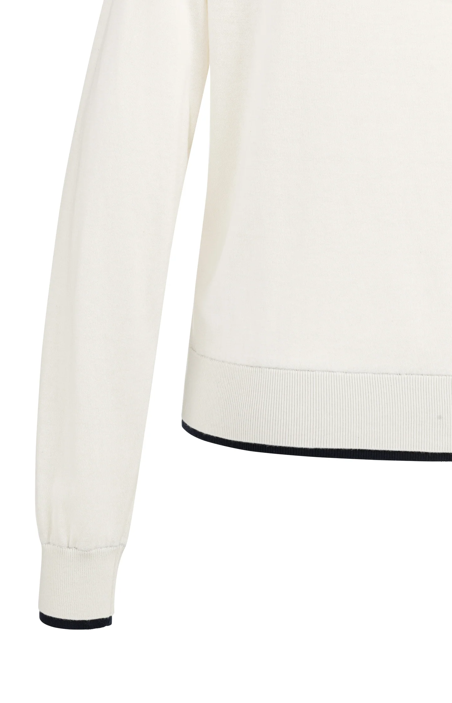 Fine knit sweater with boat neckline and long sleeves - Image 7