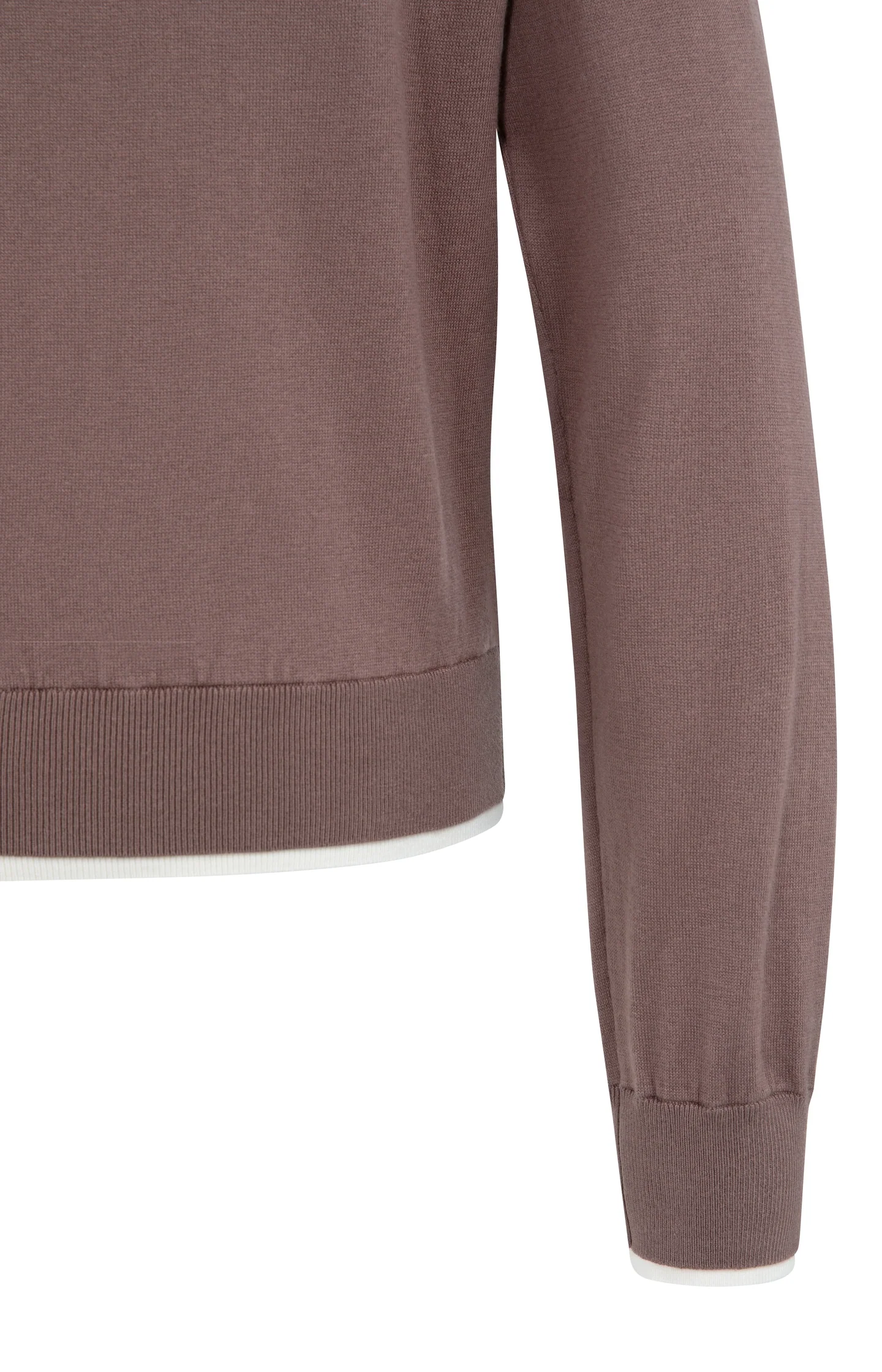 Fine knit sweater with boat neckline and long sleeves - Image 7