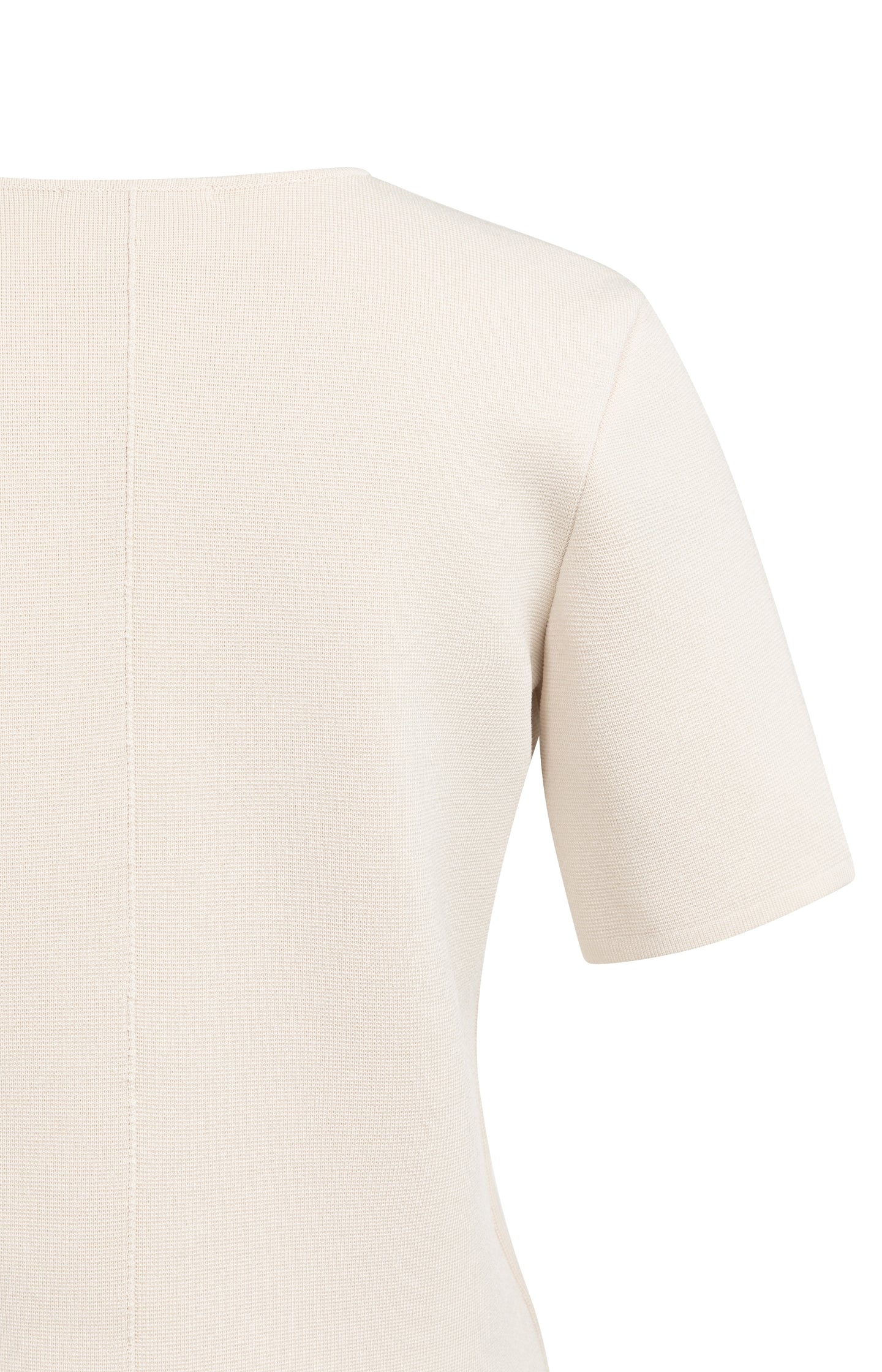 Fine knitted gilet with V-neck and slanted button closure - Image 10