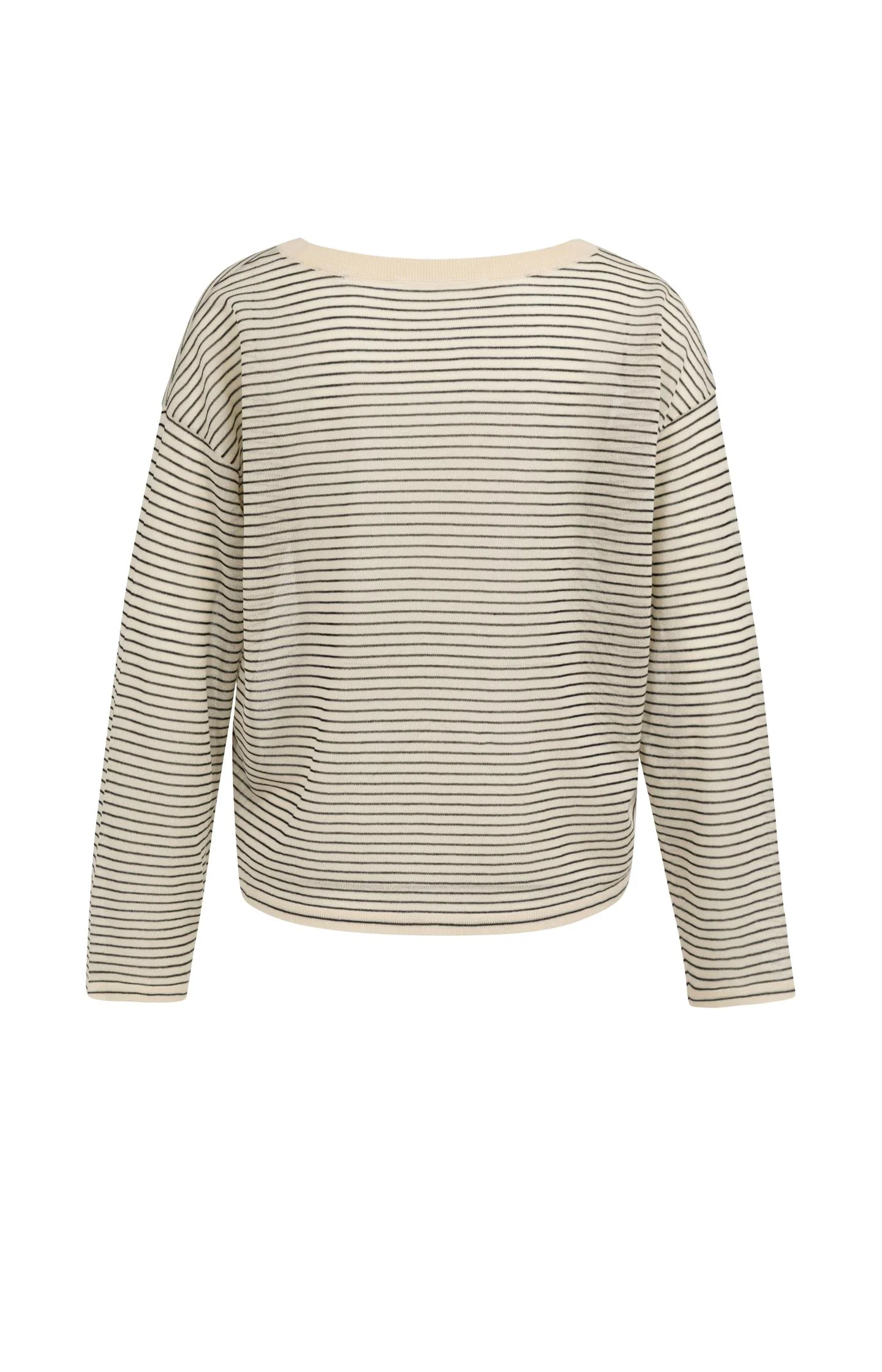 Fine-knitted striped sweater with a slightly sheer finish - Image 8