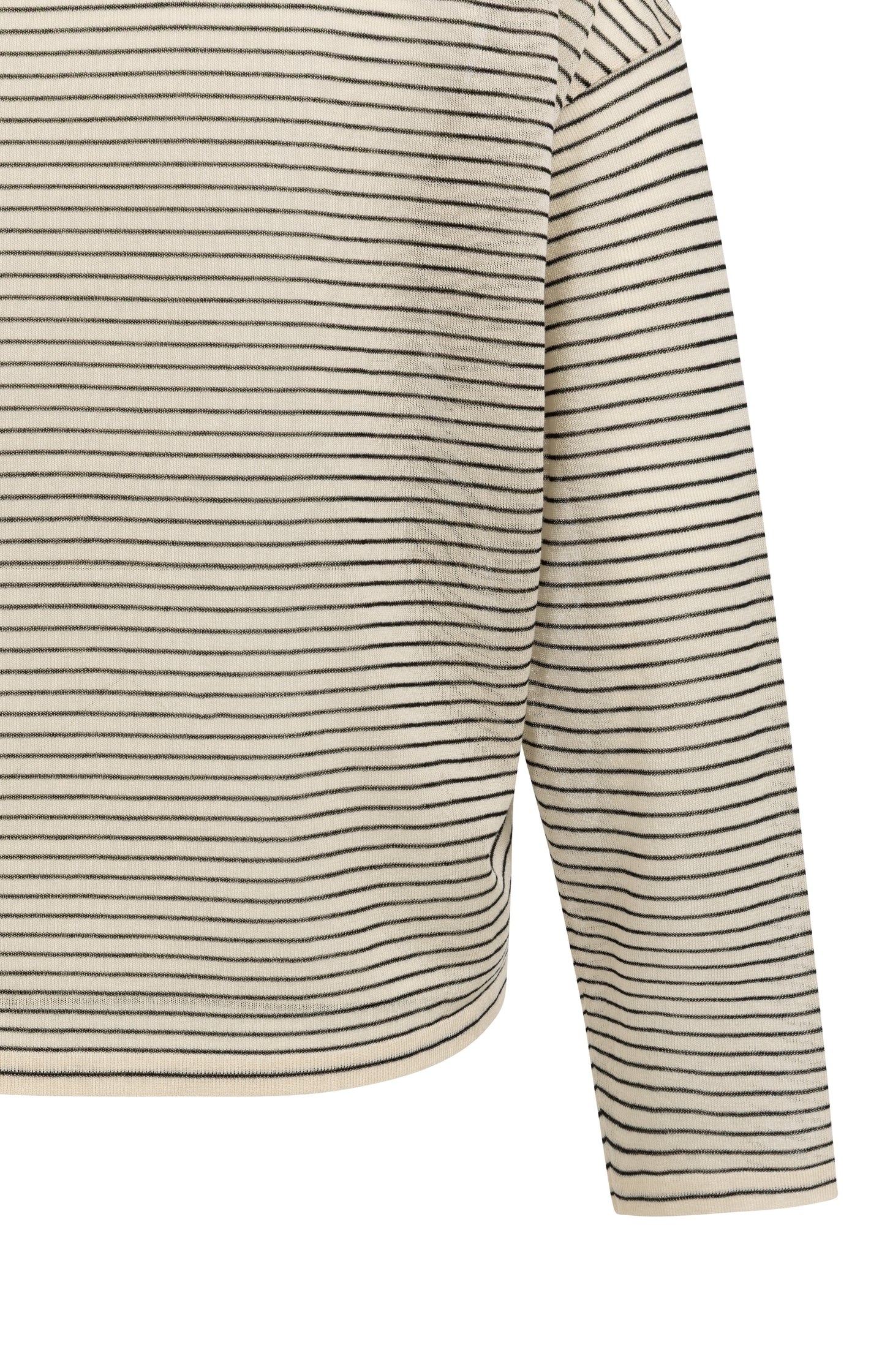 Fine-knitted striped sweater with a slightly sheer finish - Image 9