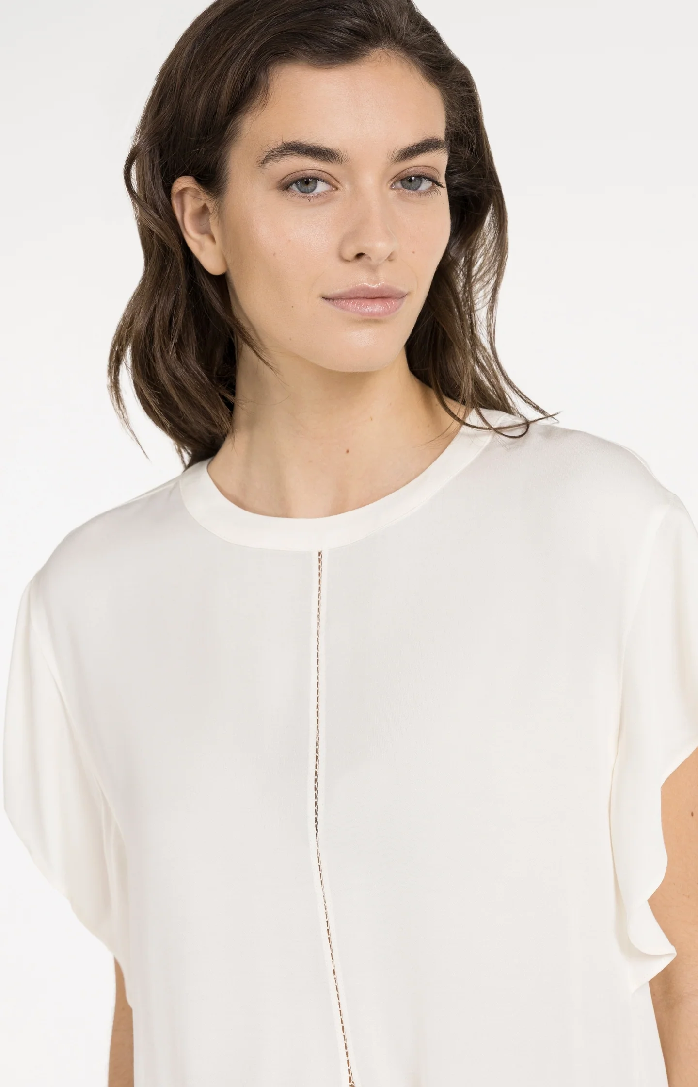 Flowy top with knot detail and elastic hem - Image 5