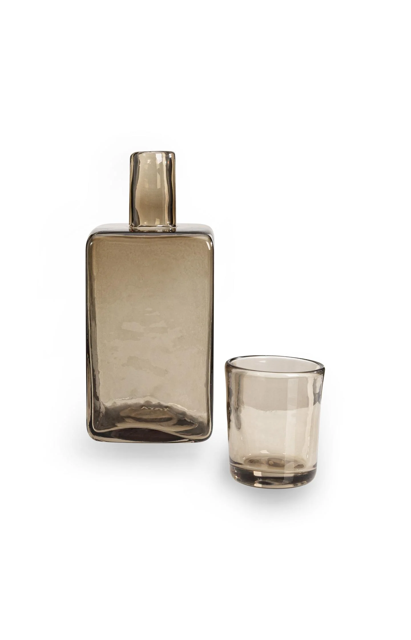 Glass carafe with matching glass - Image 3