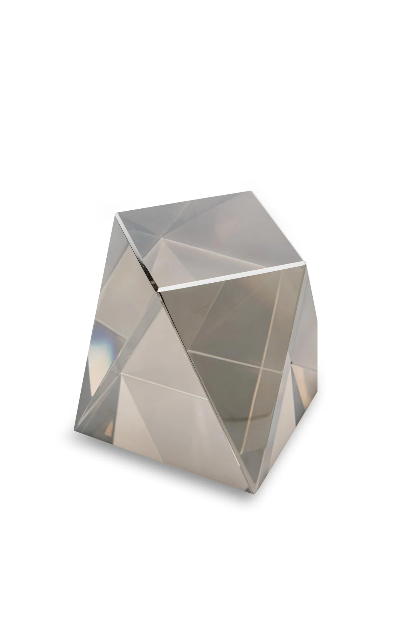 Glass sculpture with geometric shape - Image 5