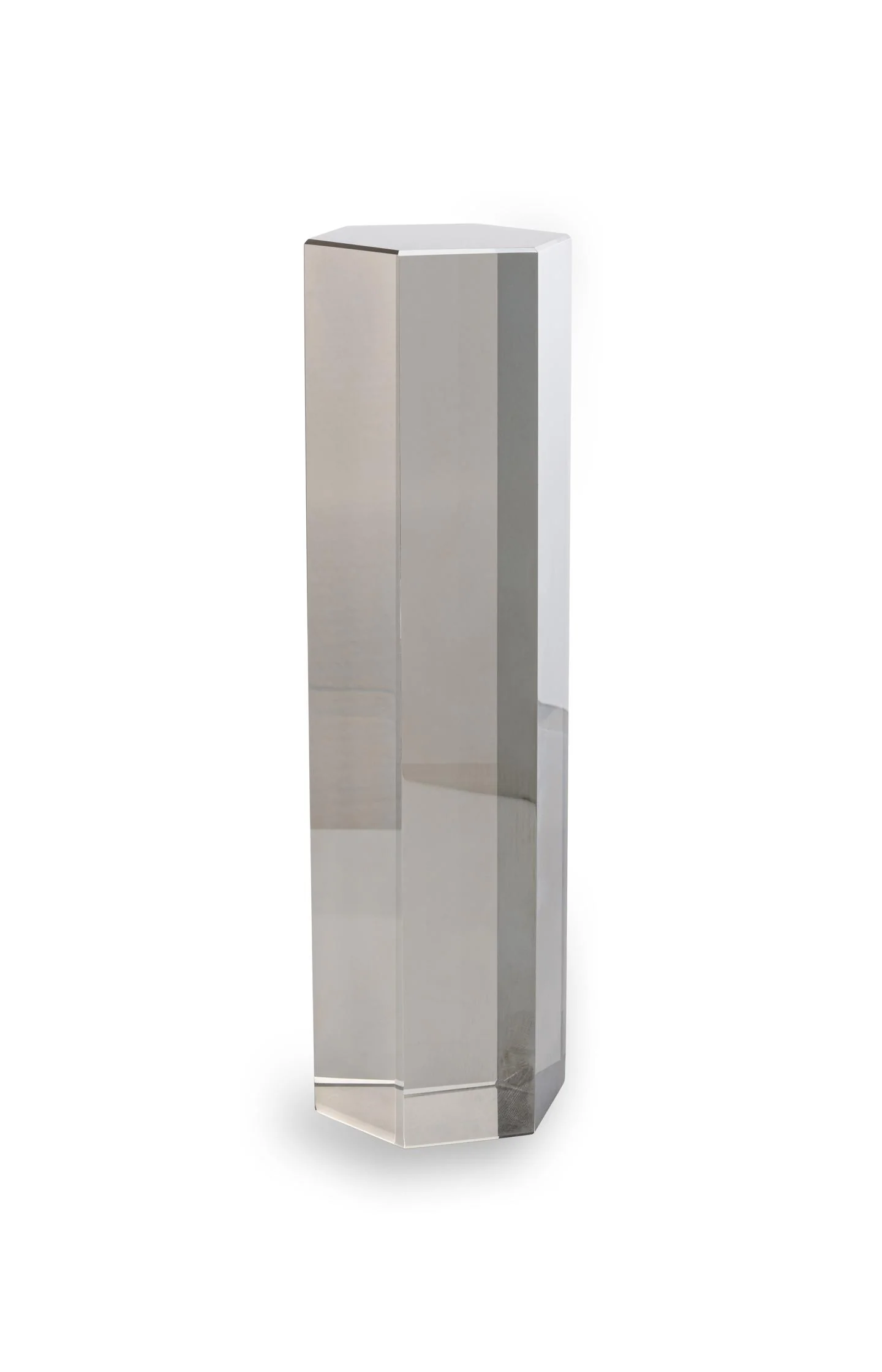 Glass sculpture with hexagonal shape - Image 2